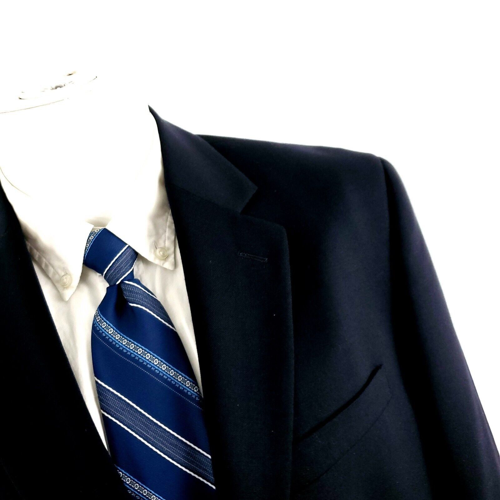 Joseph & Feiss Joseph Feiss Trio Wool 2 Button Blazer 40L Blue Size 40L - 2 Thumbnail