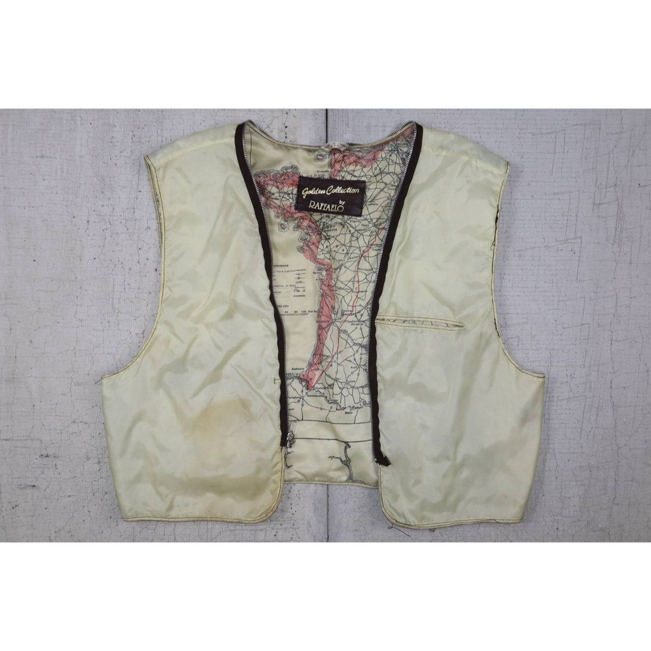 Vintage Vtg 70s Raffaelo Brown Leather Flight Bomber Jacket Sz 46 Size US L / EU 52-54 / 3 - 5 Thumbnail