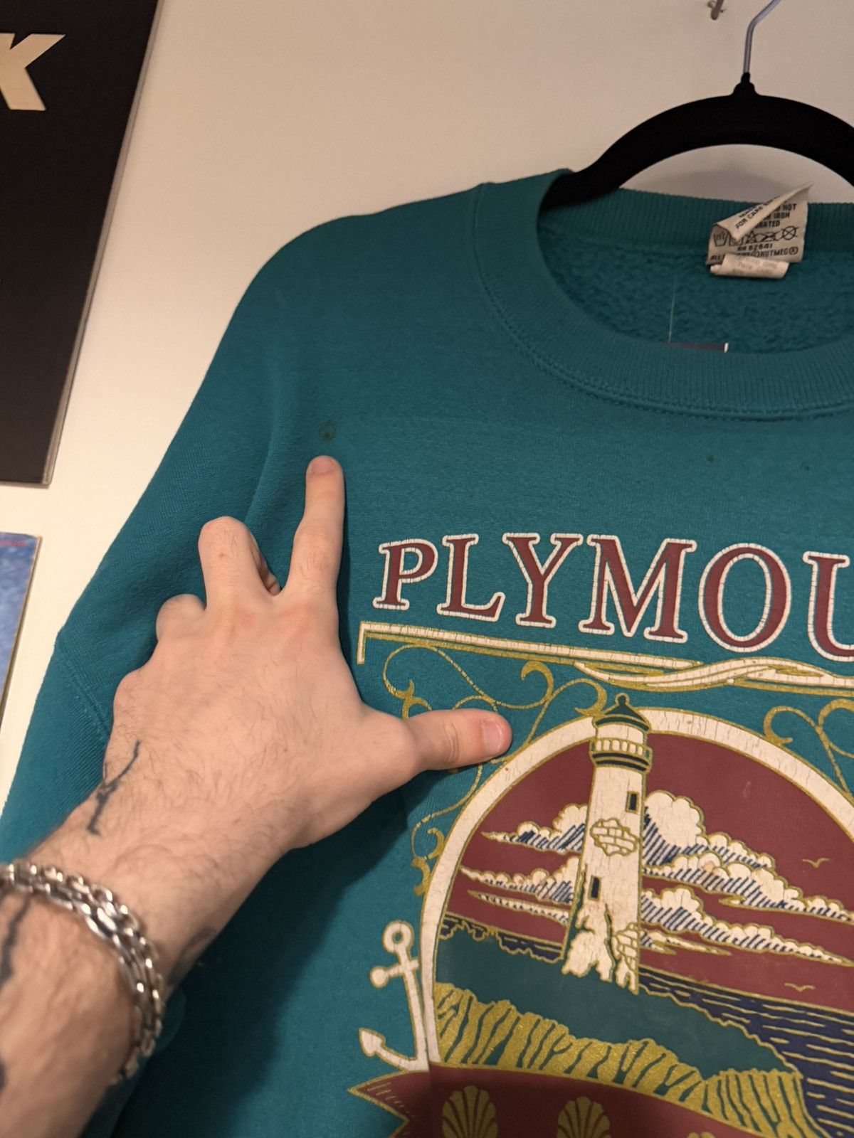 Vintage Vintage Plymouth Massachusetts Light House Crewneck Size US XL / EU 56 / 4 - 3 Thumbnail