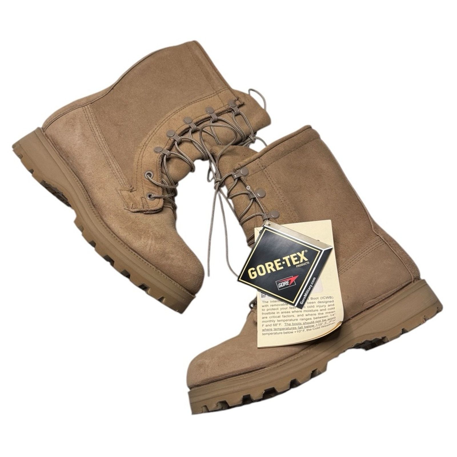 Goretex Belleville Sand Tan Cold Weather Combat Boots 08-D-1043 5 W Size US 5 / IT 35 - 1 Thumbnail