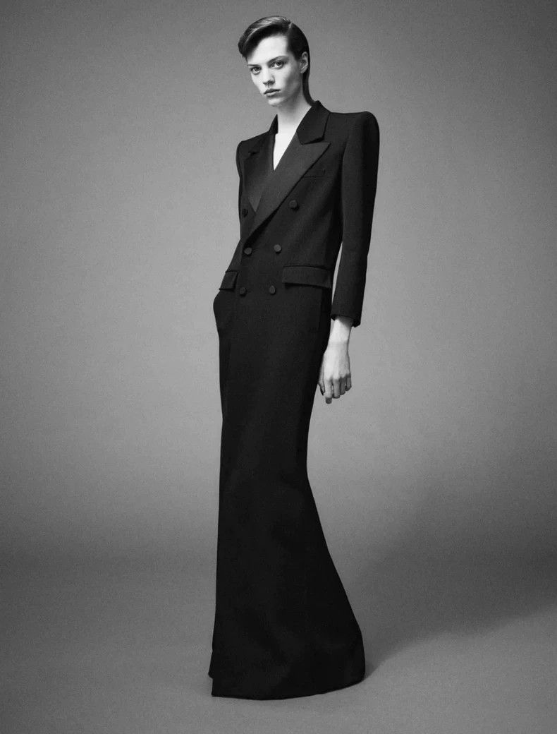 Yves Saint Laurent Saint LaruentLong evening coat 2502-Nextarrow Size XS / US 0-2 / IT 36-38 - 7 Thumbnail