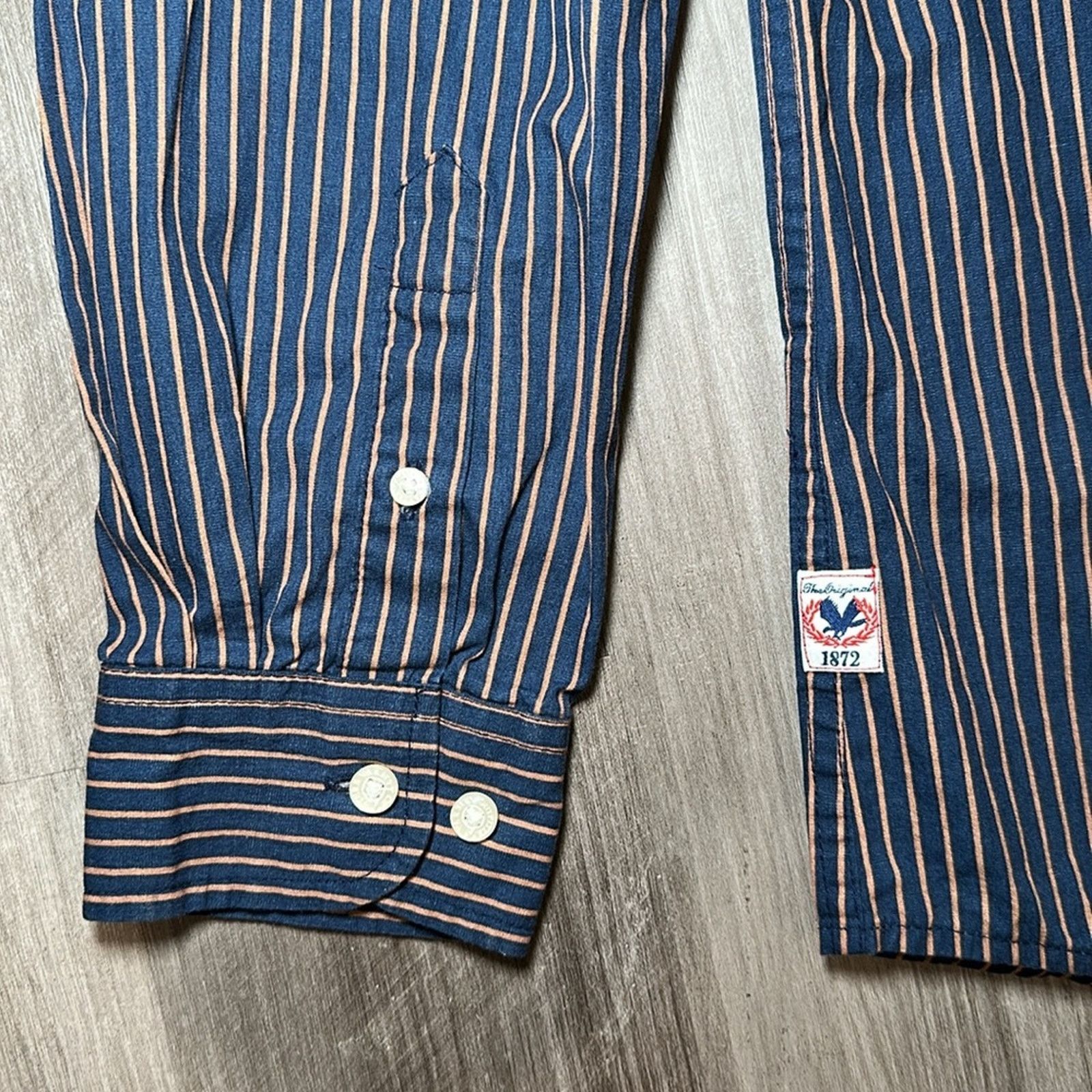 Travis Scott Cactus New York Shirt Striped Long Sleeve Button Down - XL Size US XL / EU 56 / 4 - 4 Thumbnail