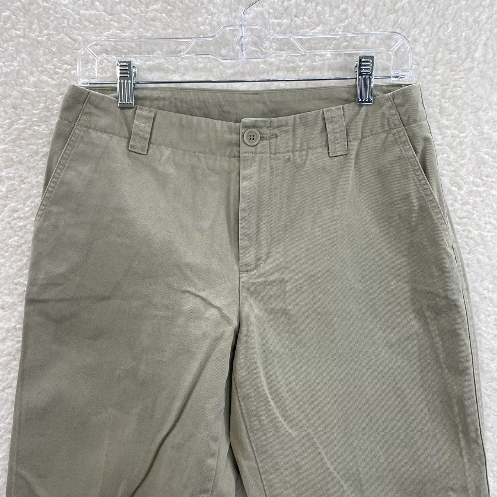 Gap VINTAGE Gap Pants Womens 8 Khaki Tan Relaxed Straight Leg Crop Ankle 28 Beige Cotton 90s Size 30" / US 8 / IT 44 - 3 Thumbnail