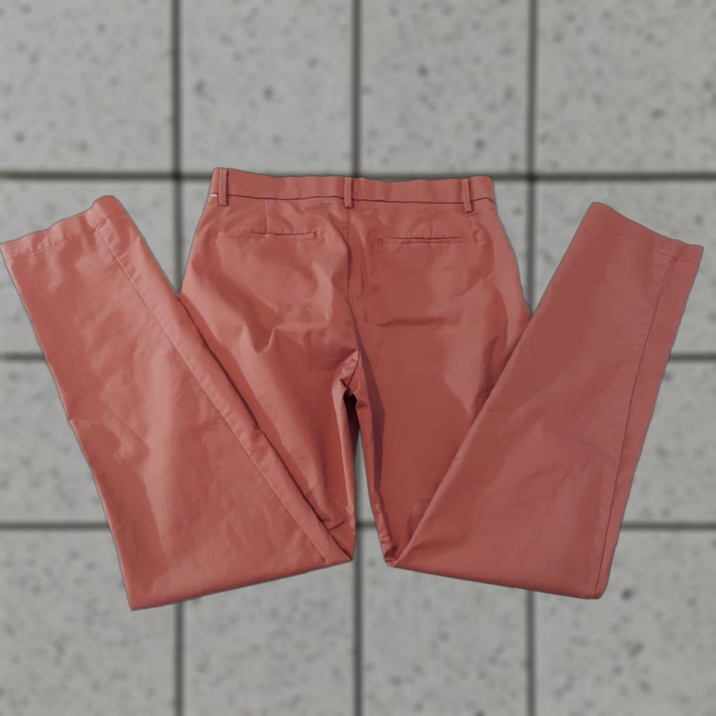 Banana Republic Mens Khakis Pants 32x34 Orange Chino Trousers Dress Slack Performance Regular Inseam 34 Mens