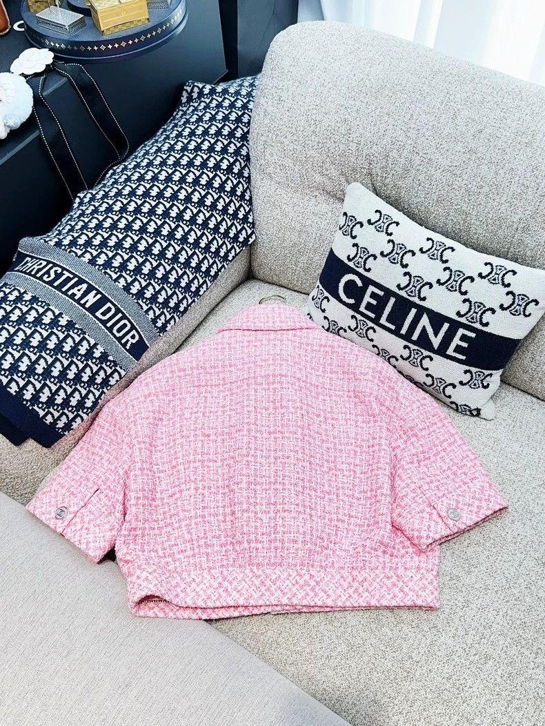 Chanel Chanel 23P pink braided short jacket Size XS / US 0-2 / IT 36-38 - 3 Thumbnail
