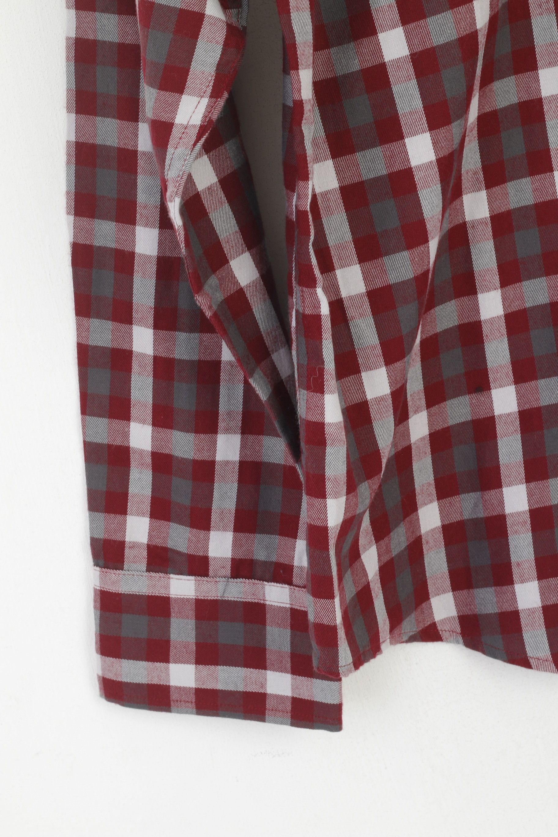 Original Penguin Penguin Men L Casual Shirt Maroon Check 2418 Size US M / EU 48-50 / 2 - 6 Thumbnail