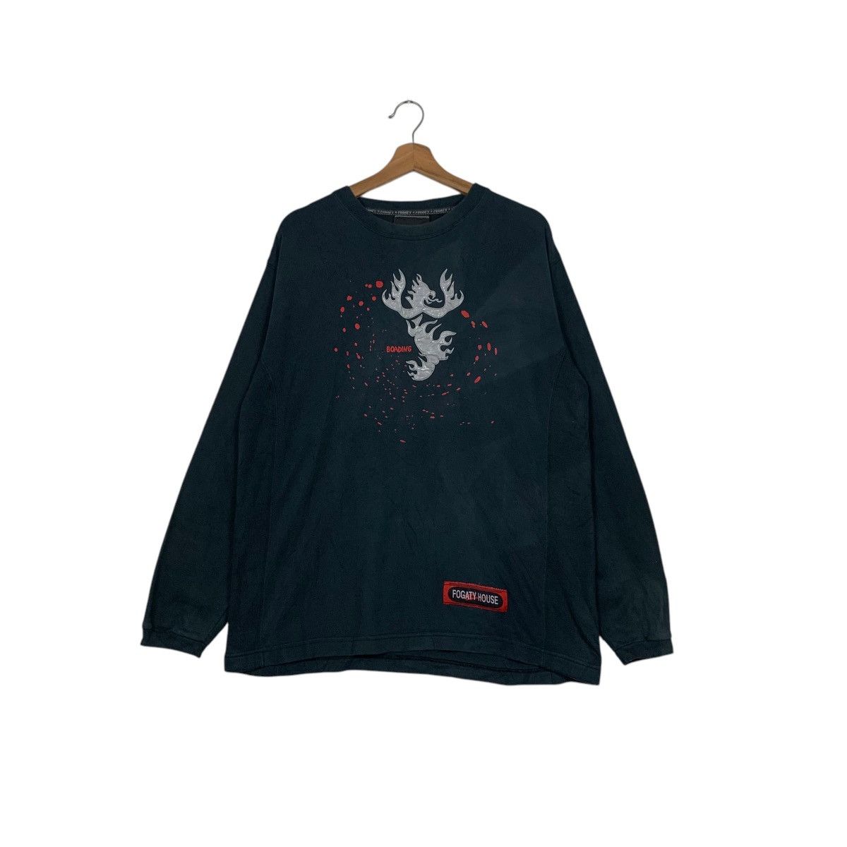 Japanese Brand FOGATY HOUSE Streetwear Long Sleeve T Shirt #2623-C118 Size US L / EU 52-54 / 3 - 1 Thumbnail