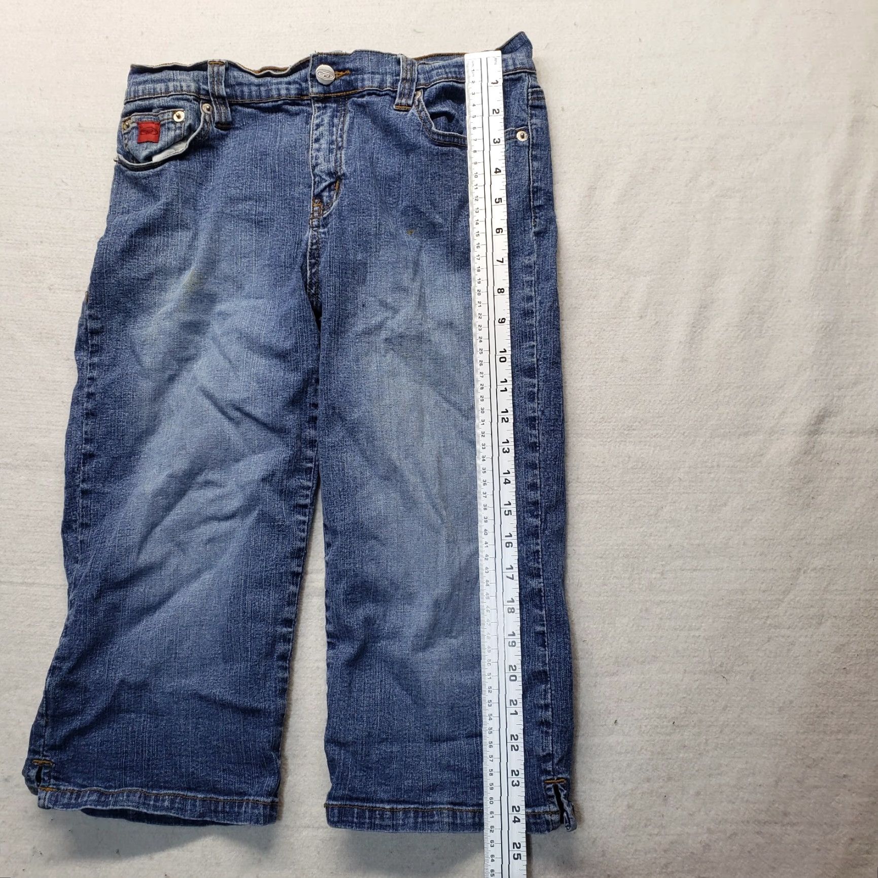 Vintage VINTAGE Bongo Jeans Capri Denim Blue Medium Wash Women’s Size 11 Capris Adult Womens Jeans Capris Blue Denim 11 Women Size 32" / US 10 / IT 46 - 6 Thumbnail