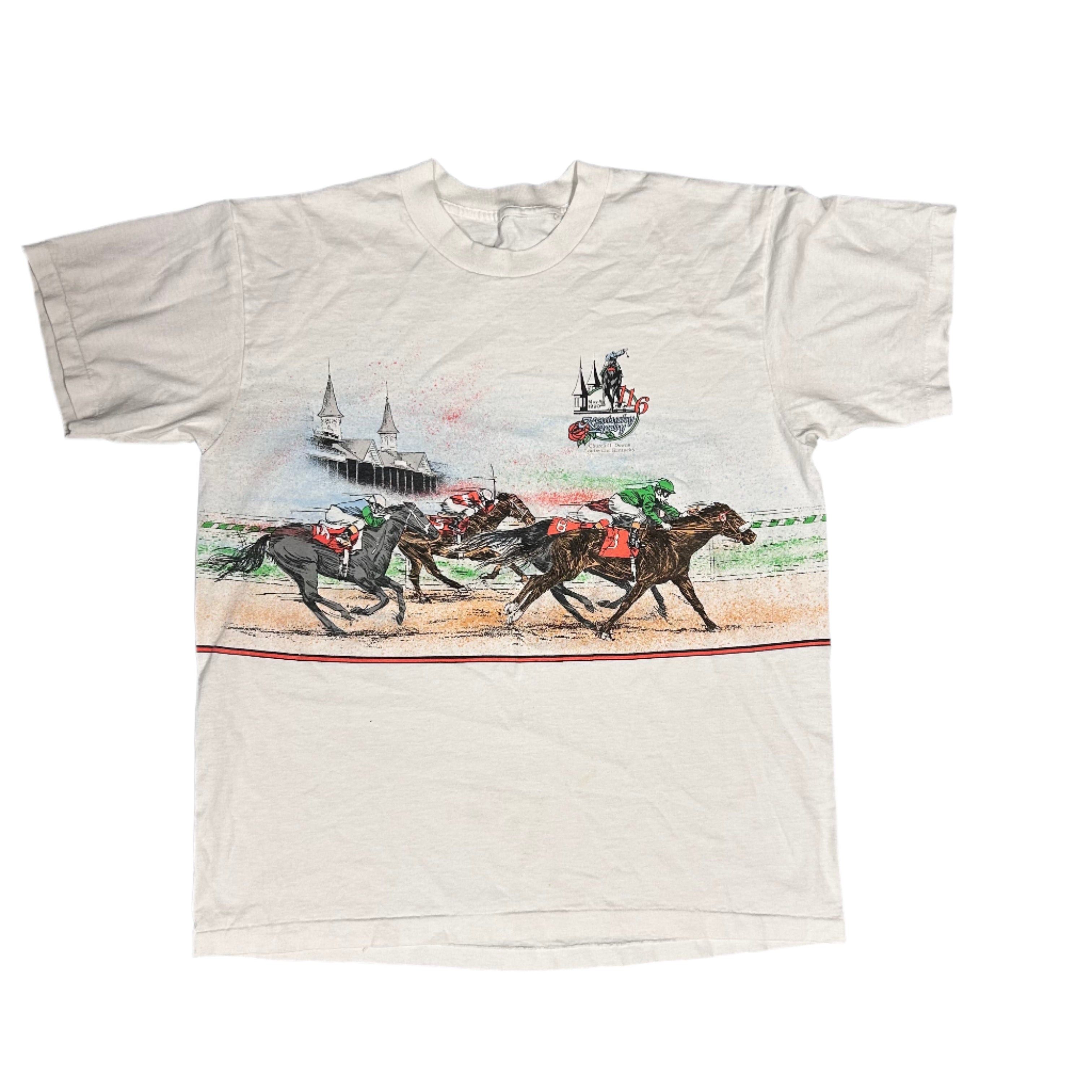Other Vintage 1990 Kentucky Derby Single Stitch 90s T-Shirt Size US M / EU 48-50 / 2 - 1 Thumbnail