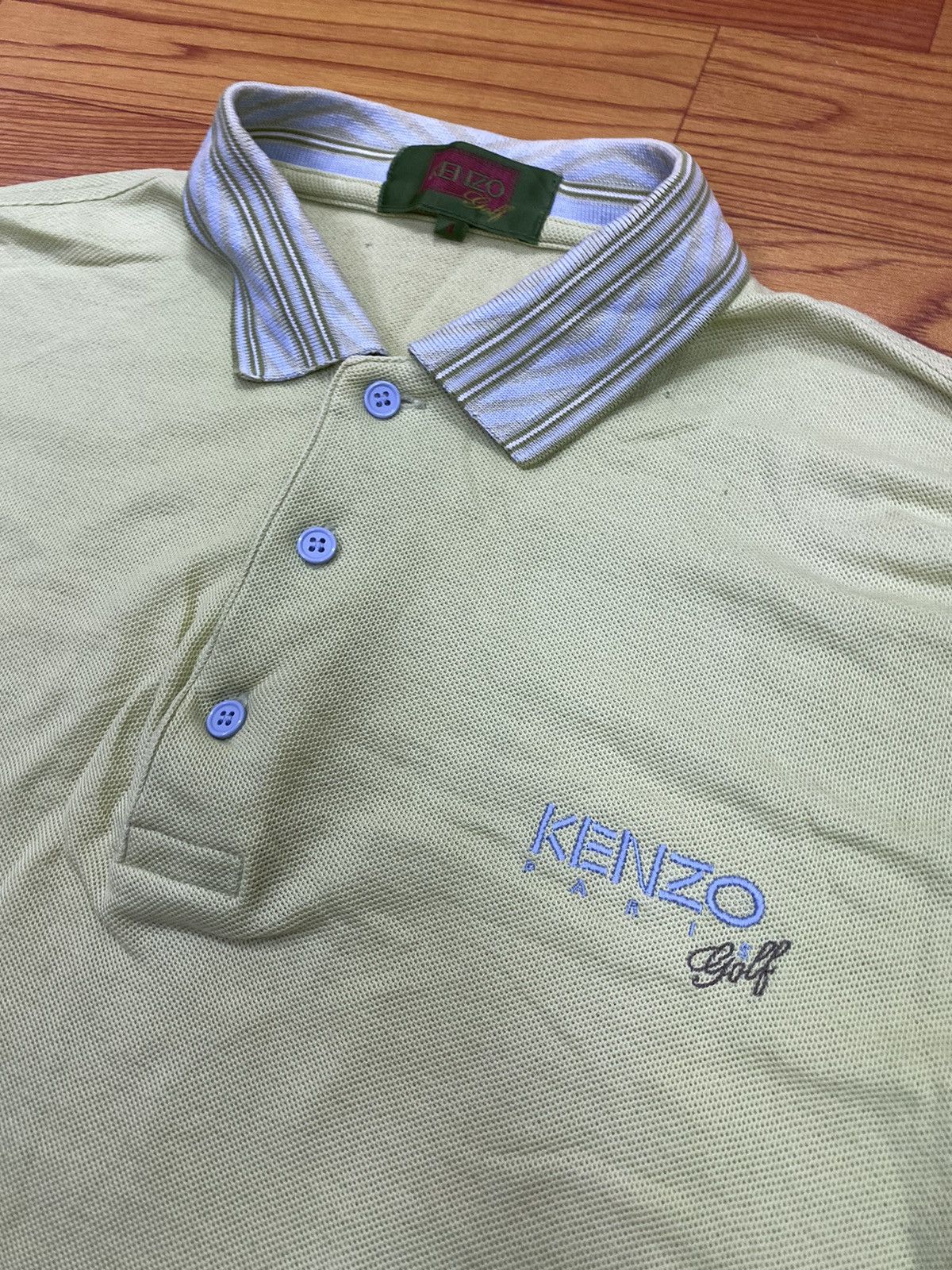 Designer × Kenzo × Vintage Vintage Kenzo Golf Polos Long Sleeve Size US L / EU 52-54 / 3 - 2 Thumbnail