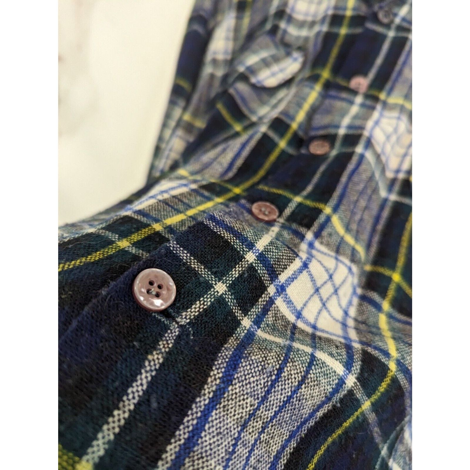 Vintage Vintage JC Penney Shirt Men L Wool Button 70s Flannel Black Size US L / EU 52-54 / 3 - 10 Thumbnail
