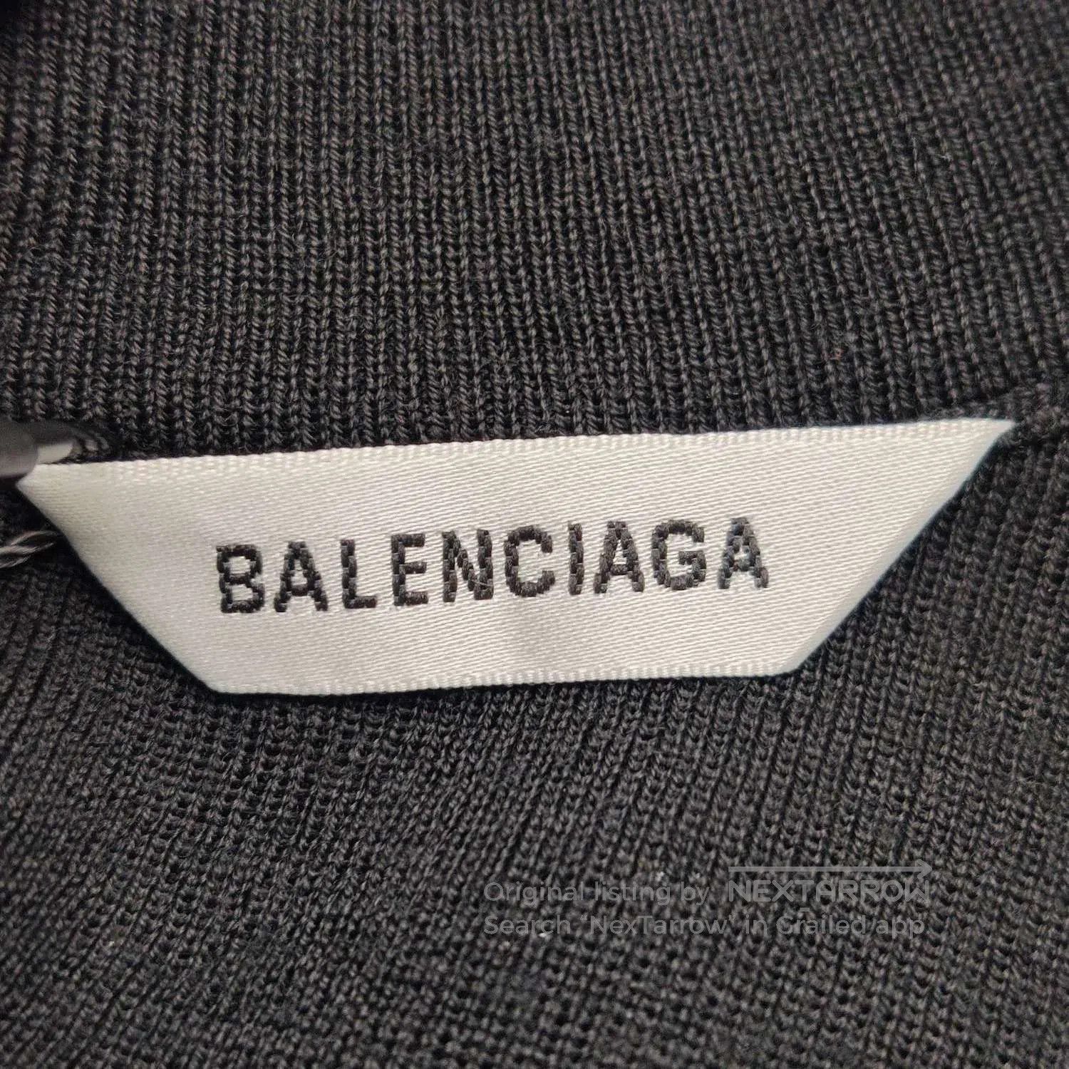 Balenciaga Balenciaga Letter Logo Round Neck Black Dress M. Size M / US 6-8 / IT 42-44 - 2 Thumbnail