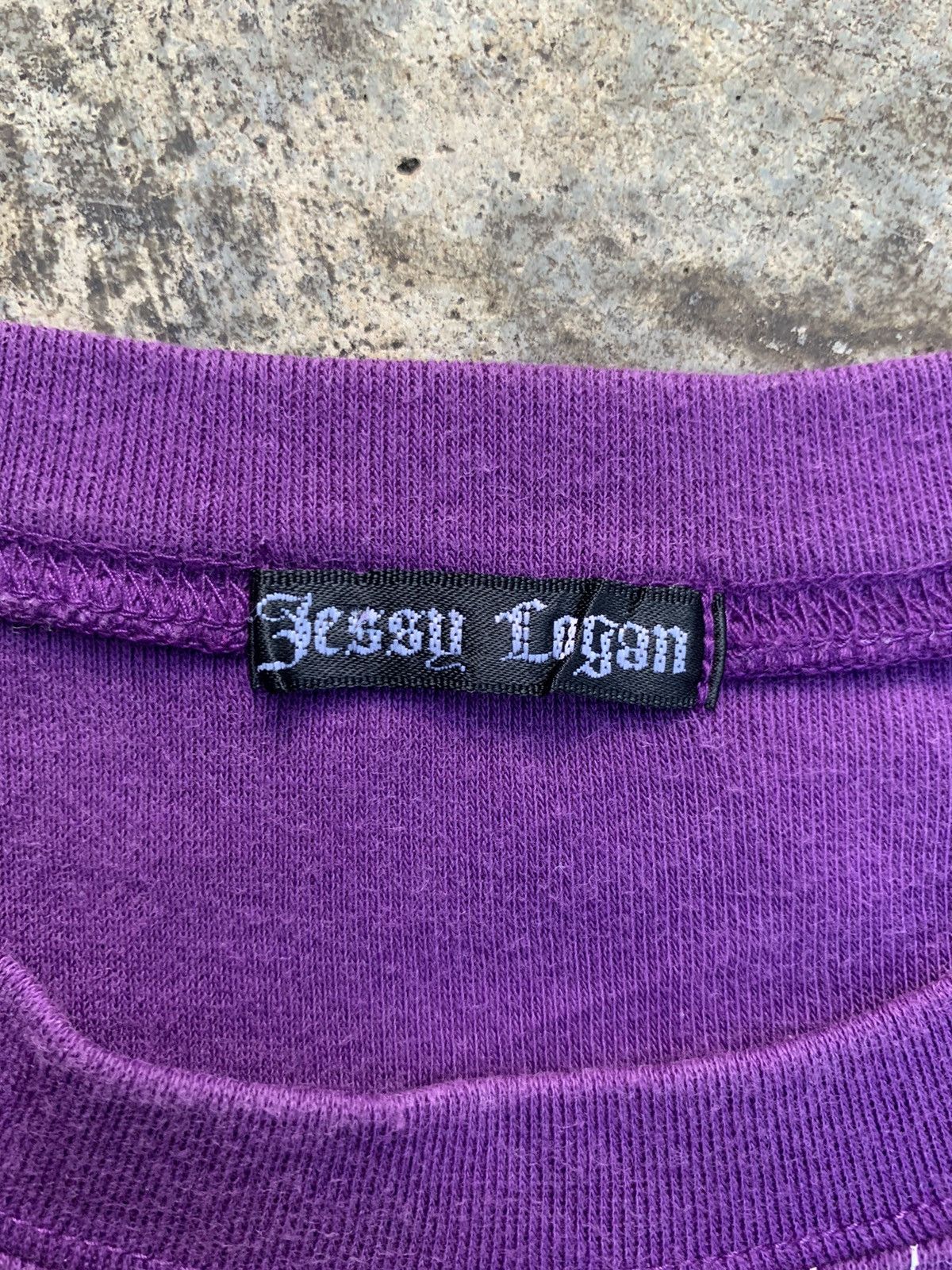 Japanese Brand × Le Grande Bleu (L.G.B.) y2k Jessy Logan Spider Poem Purple Top Tee Size M / US 6-8 / IT 42-44 - 7 Thumbnail