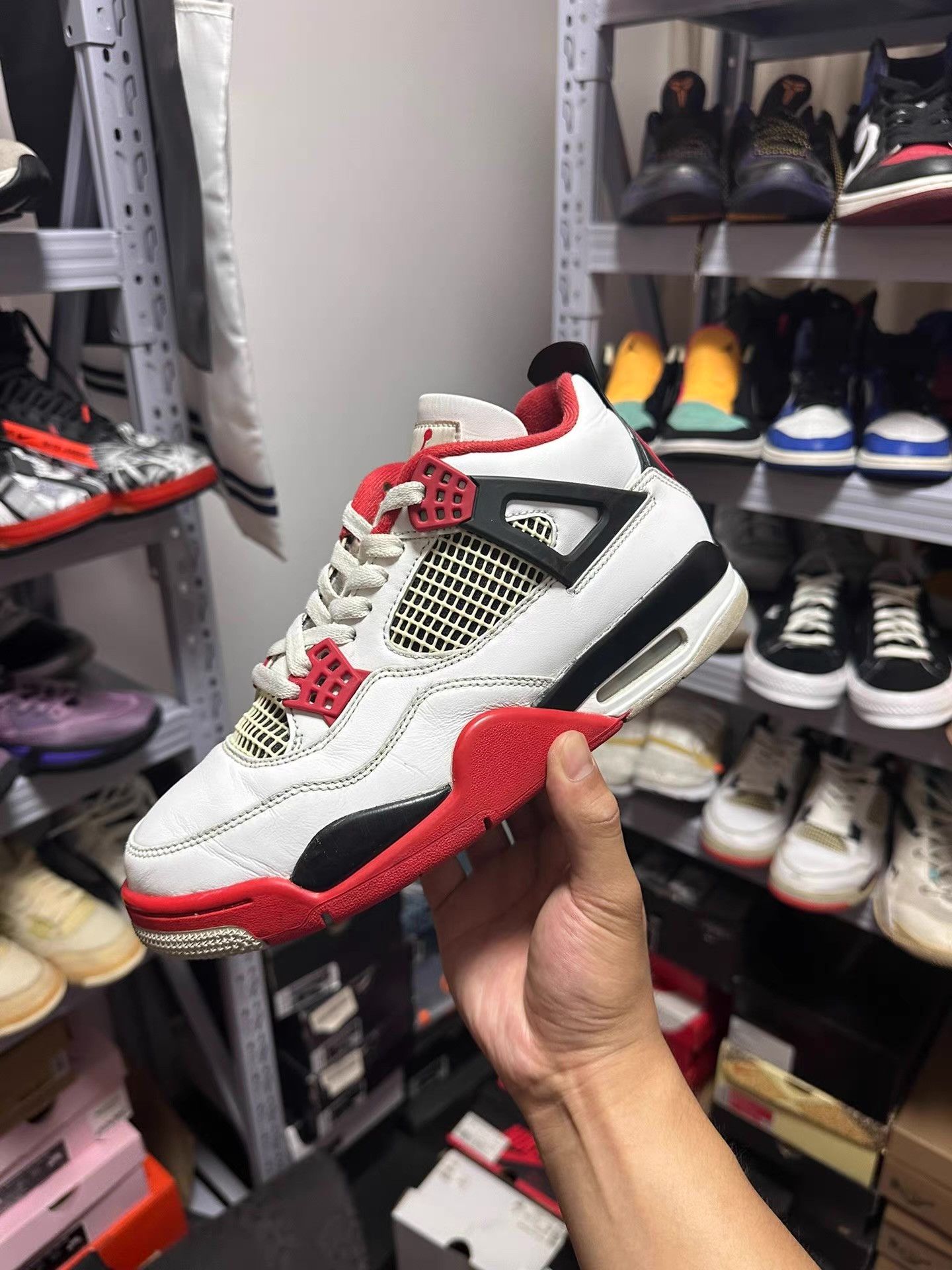 Nike AJ4 Fire Red Ｑ20 Size US 8 / EU 41 - 7 Thumbnail