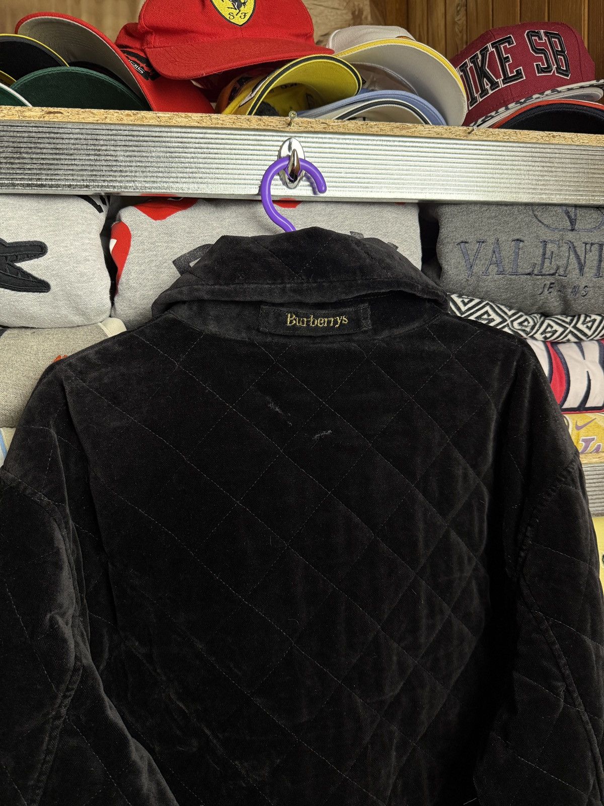 Burberry Burberrys Velvet Quilted Jacket Nova Check Size US L / EU 52-54 / 3 - 6 Thumbnail