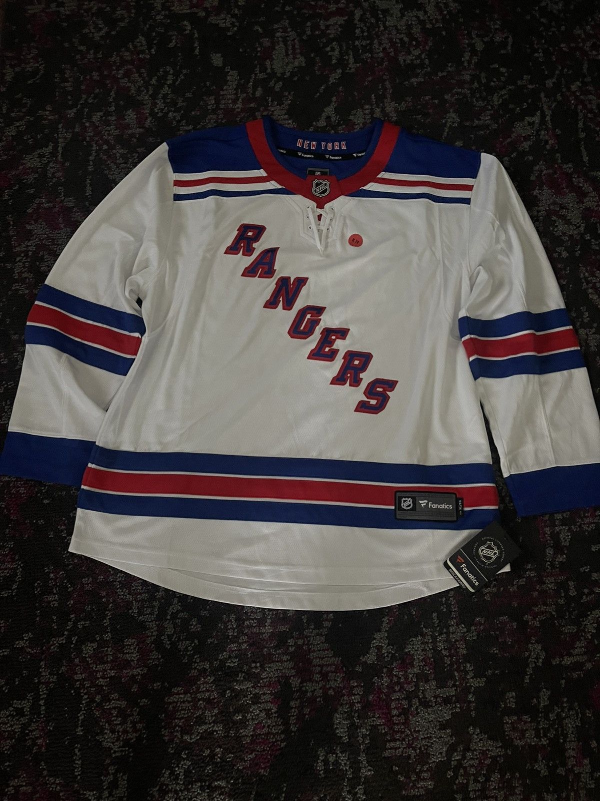 NHL New York Rangers White Jersey Size US XL / EU 56 / 4 - 1 Thumbnail