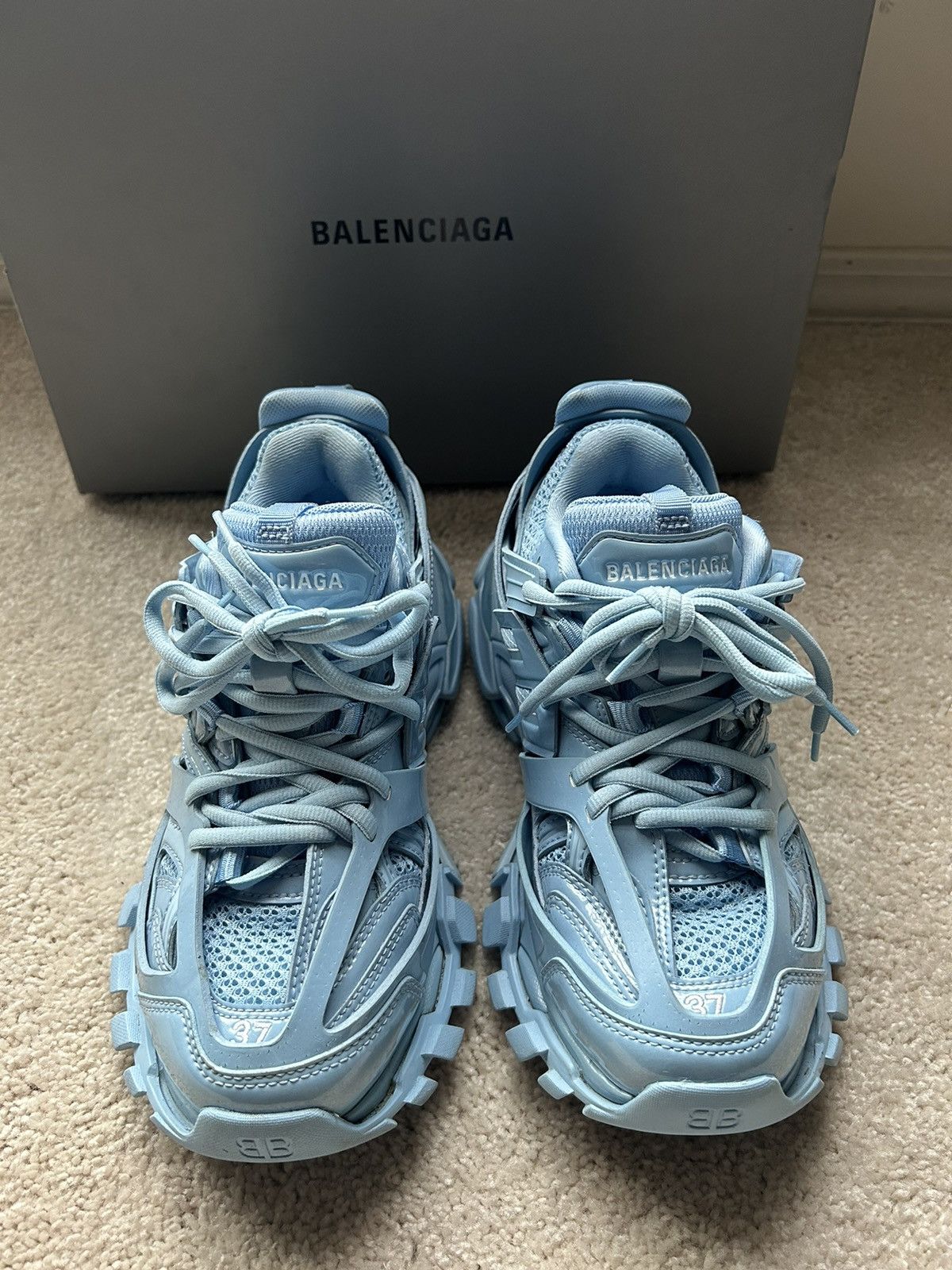 Balenciaga Balenciaga LTE Blue Track Sneaker Size US 6 / IT 36 - 6 Thumbnail