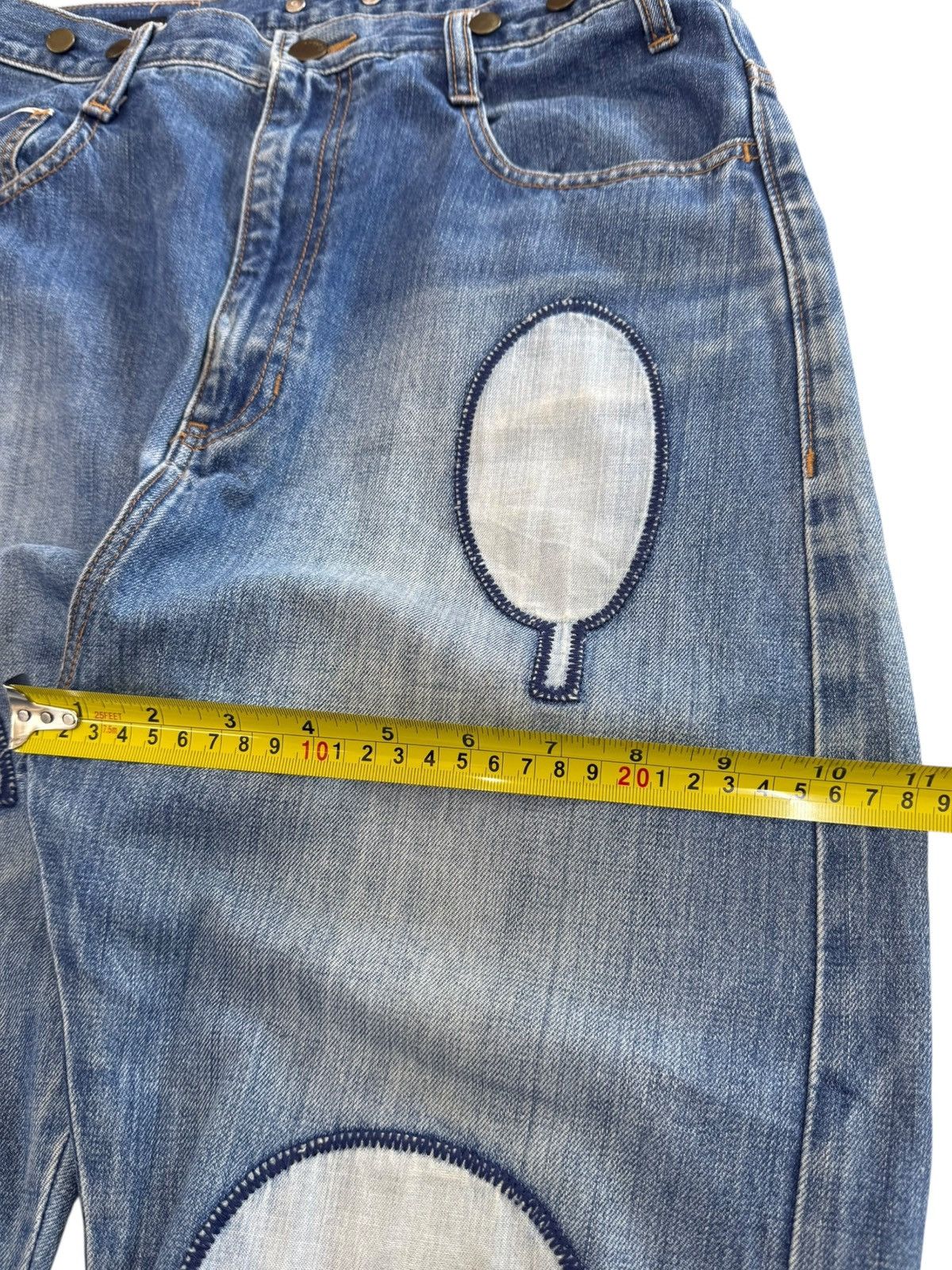 Issey Miyake Issey Miyake x Net-net 90’s Patchwork Style Denim Jeans Size US 29 - 9 Thumbnail