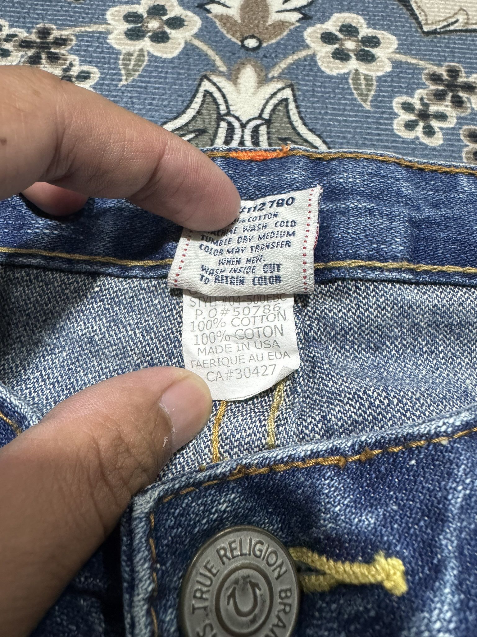True Religion × Vintage Y2K Flare True Religion Bobby Distressed Jeans Size 32" / US 10 / IT 46 - 9 Thumbnail