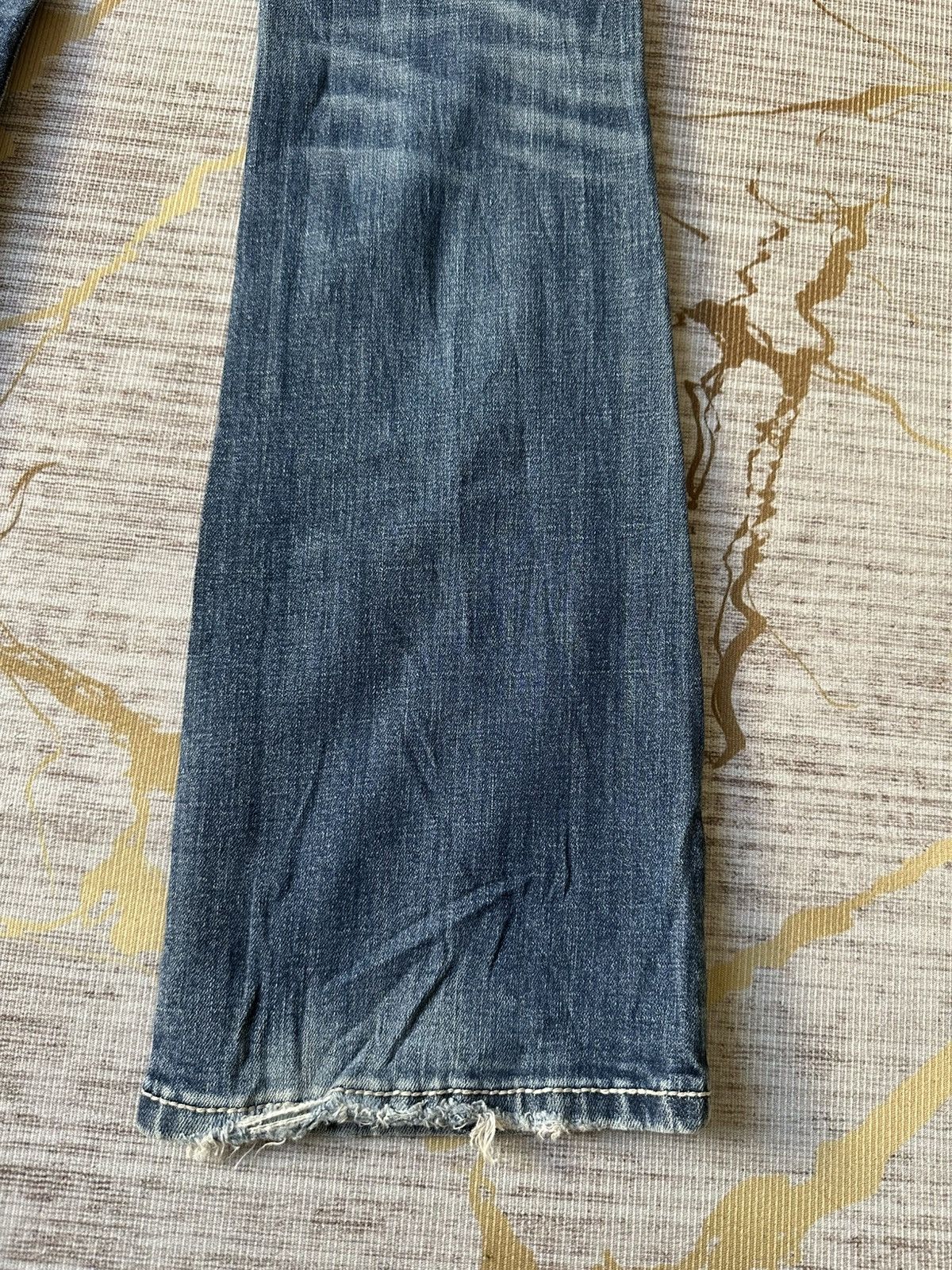 Tornado Mart FLARE Be/Rock For Express Distressed Denim Size 27" / US 4 / IT 40 - 15 Thumbnail
