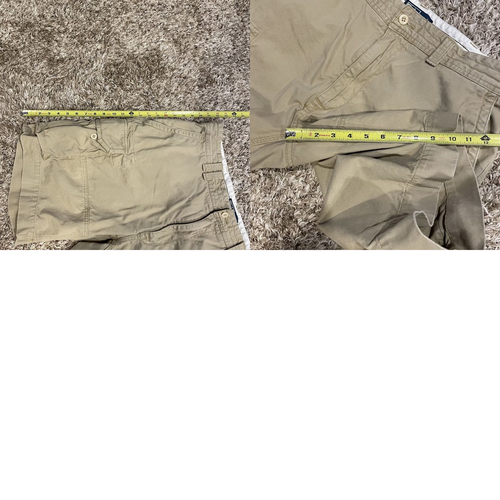 Polo Ralph Lauren VINTAGE Polo Ralph Lauren Cargo Shorts Mens 40 Khaki Tan Cargo Pocket 90s Y2K Vintage Casual Cotton Utility Shorties Size US L / EU 52-54 / 3 - 9 Thumbnail