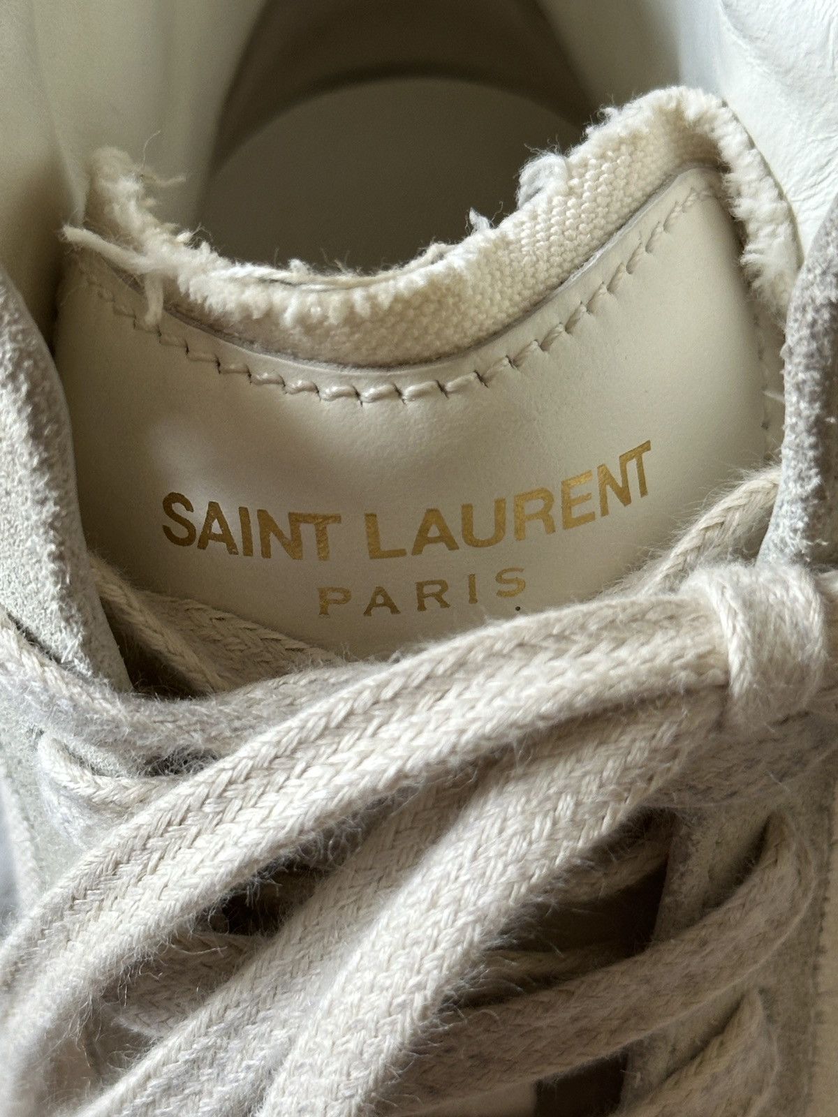 Saint Laurent Paris Saint Laurent Logo Sneakers Size US 8.5 / IT 38.5 - 3 Thumbnail