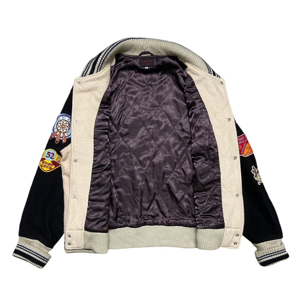 Japanese Brand Drug Store’s Native American Wools Varsity Jacket Size US L / EU 52-54 / 3 - 2 Thumbnail