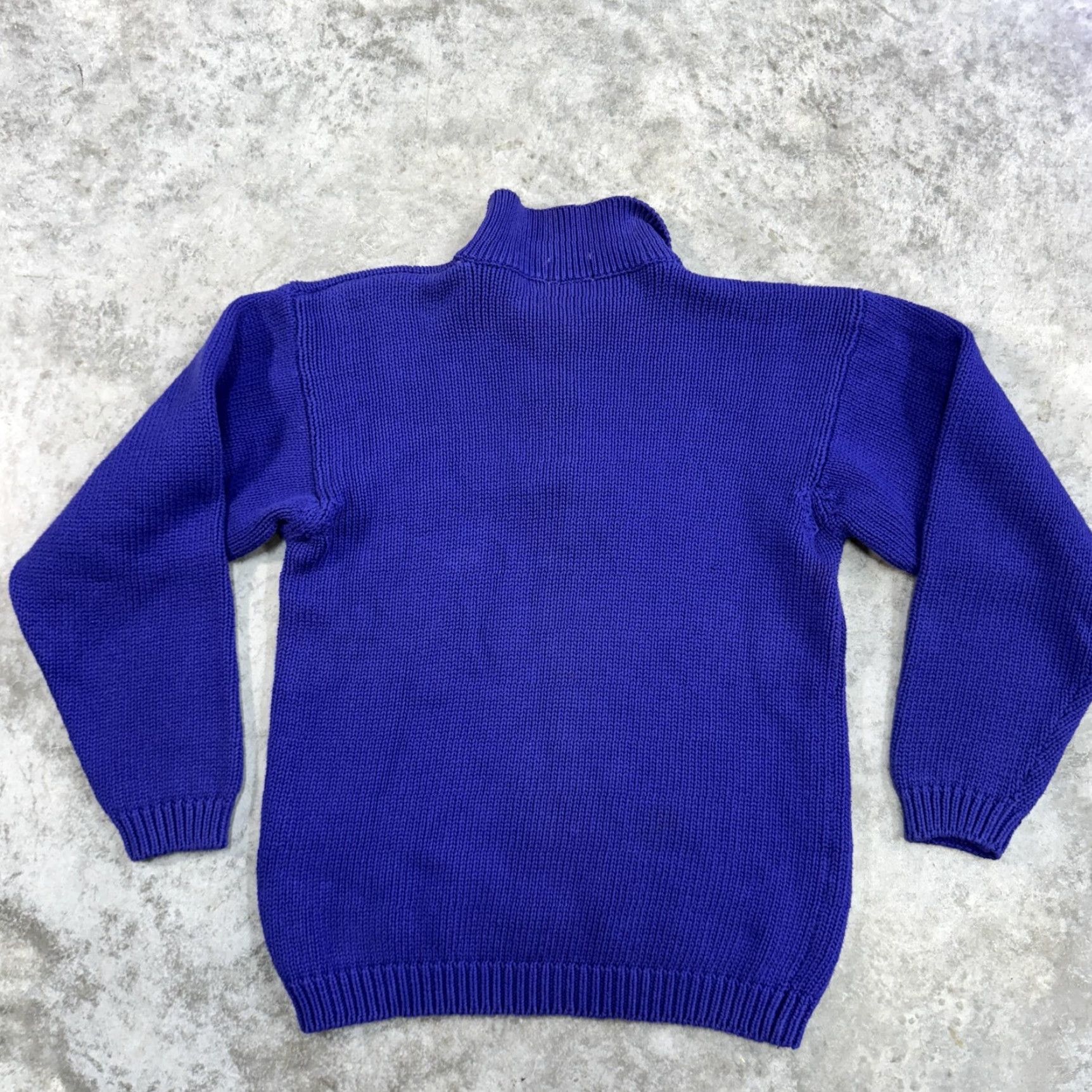 Izod VINTAGE Izod Lacoste Sweater Mens M Knit Pullover Collared Purple Solid 90s Sports Club Mens Size US M / EU 48-50 / 2 - 5 Thumbnail