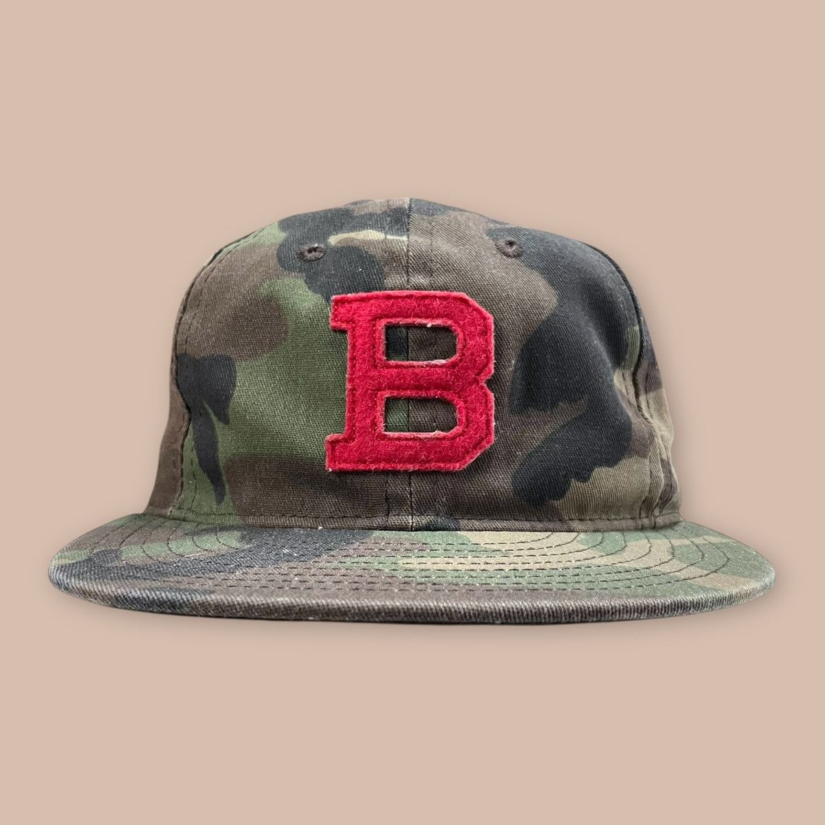 Ebbets Field Flannels Ebbets Field Flannels "B" Camo Fitted Cap Size ONE SIZE - 8 Thumbnail