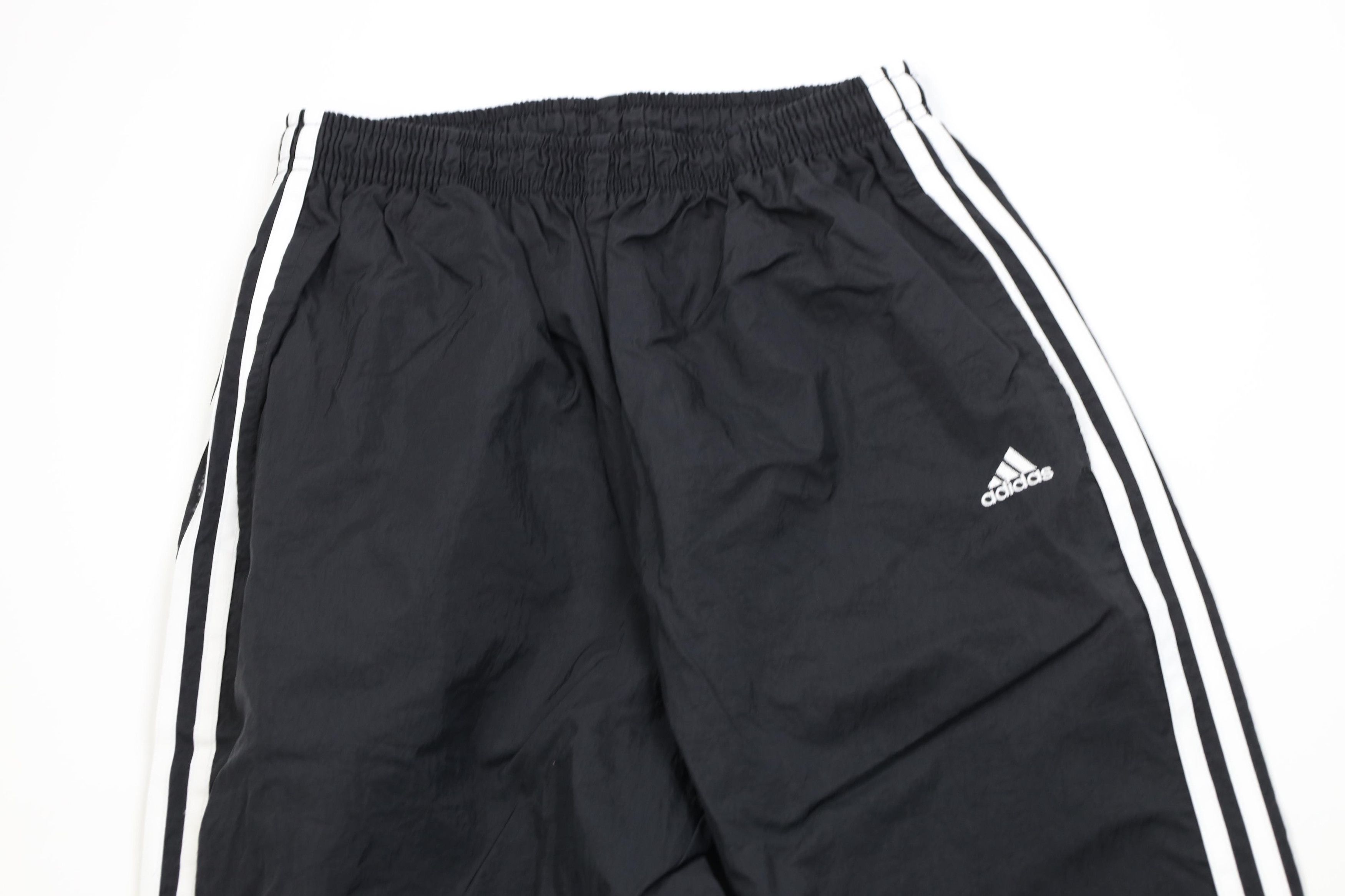 Adidas Vintage Y2K 2001 Adidas Striped Wide Leg Windbreaker Pants Size US 36 / EU 52 - 2 Thumbnail