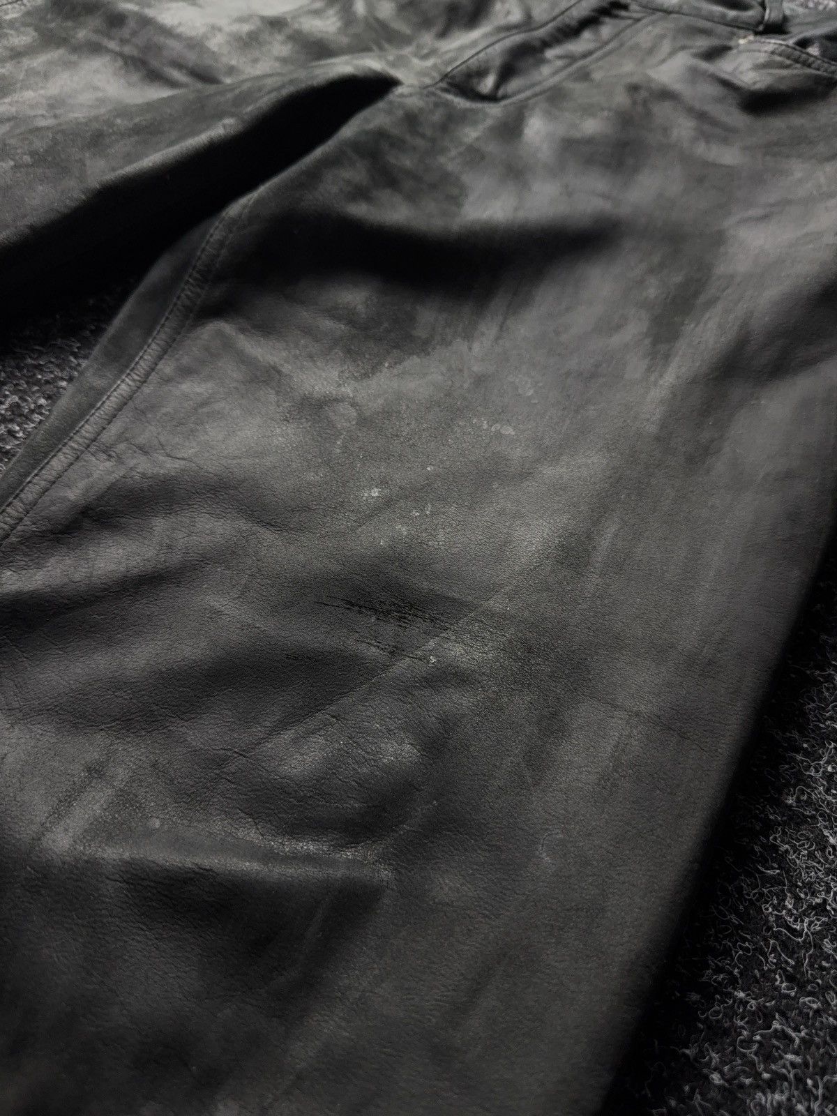 Leather Y2K Vintage Leather Pants Opium Style Alt Biker USA Rare Size US 31 - 6 Thumbnail