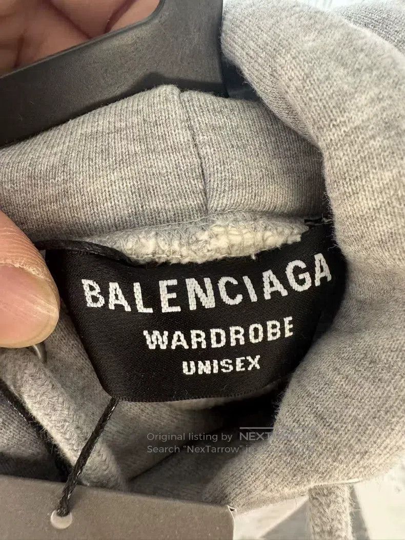 Balenciaga Balenciaga Gray Front & Back Logo Sweatshirt Size US M / EU 48-50 / 2 - 3 Thumbnail