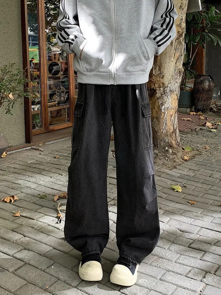 Japanese Brand × Jean Retro loose high street straight leg jeans Size US 32 / EU 48 - 4 Thumbnail