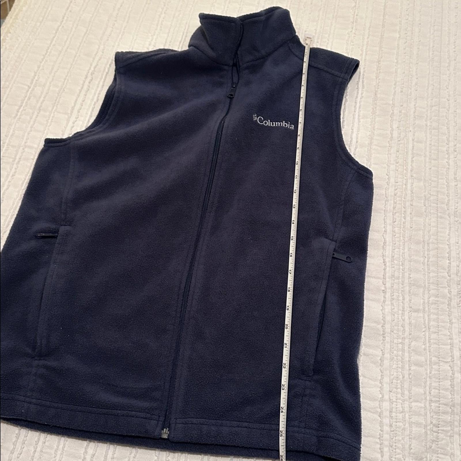 Columbia Columbia Dark Blue Sleeveless Fleece Vest Size US S / EU 44-46 / 1 - 8 Thumbnail