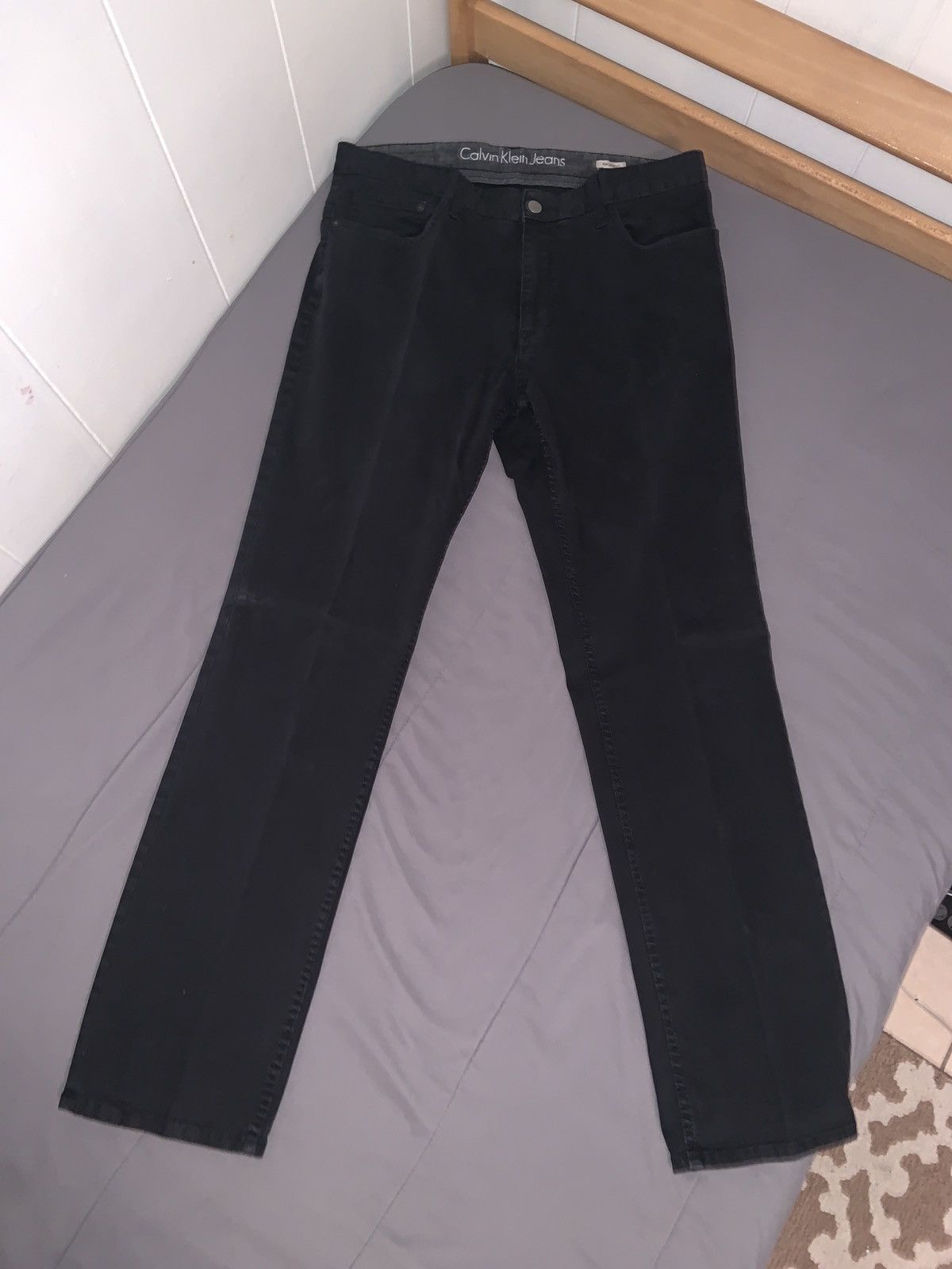 Calvin Klein Men’s Calvin Klein Pants 34x32 Black Size US 34 / EU 50 - 1 Thumbnail
