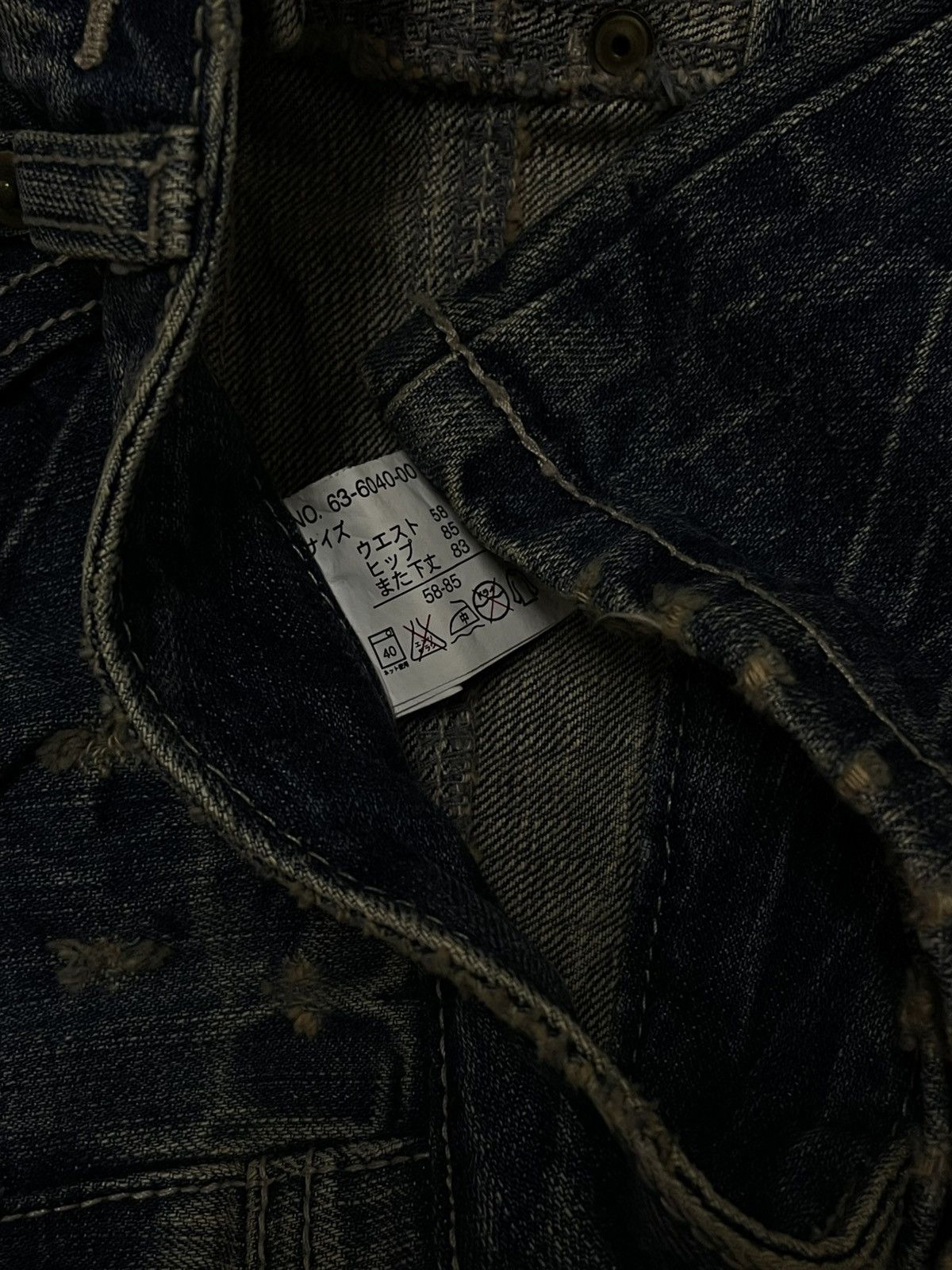 Japanese Brand VINTAGE NYLAUS JAPAN DESIGNER 90S FLARED MUDWASH GOLD DENIM Size US 26 / EU 42 - 15 Thumbnail