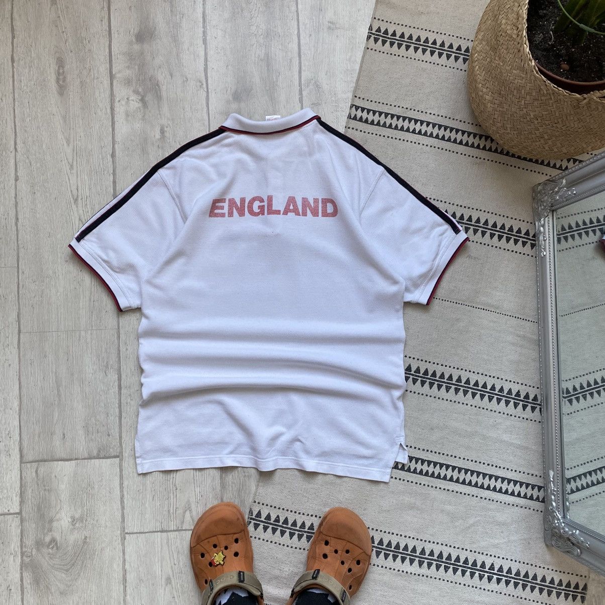 Adidas Vintage England Adidas polos tee jersey Rugby Football Team Size US M / EU 48-50 / 2 - 9 Thumbnail