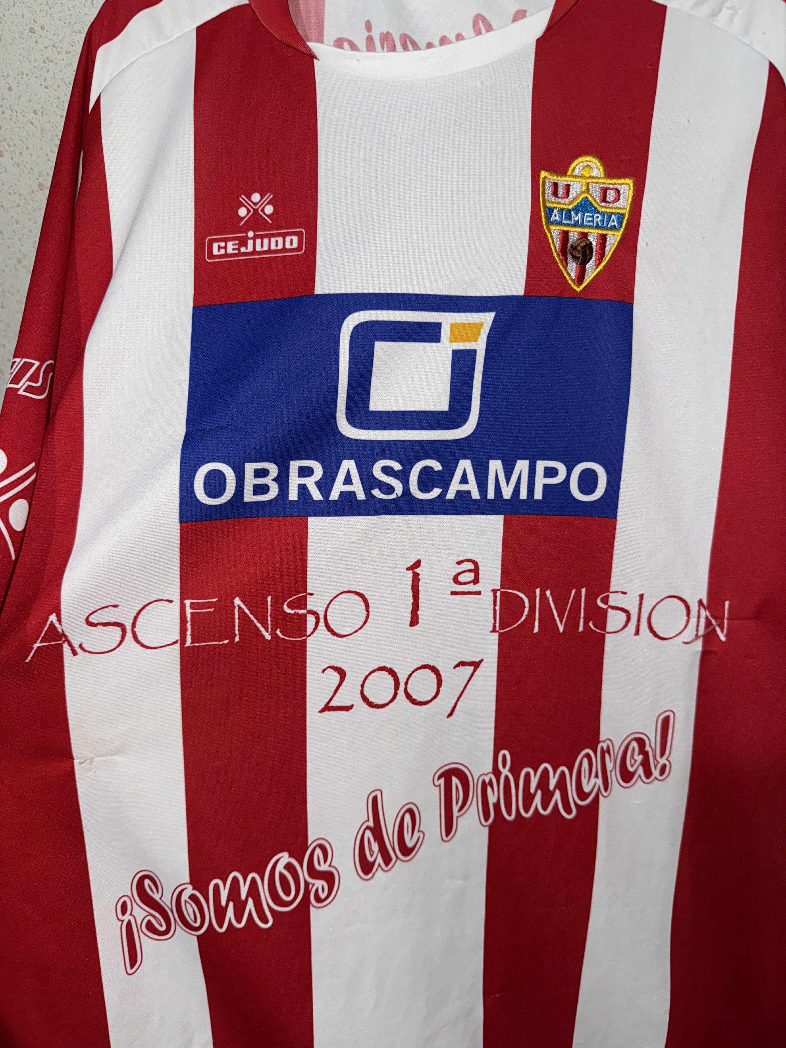 Vintage Almeria 2006/07 Celebration Promotion La Liga Special Shirt Size US XXL / EU 58 / 5 - 3 Thumbnail
