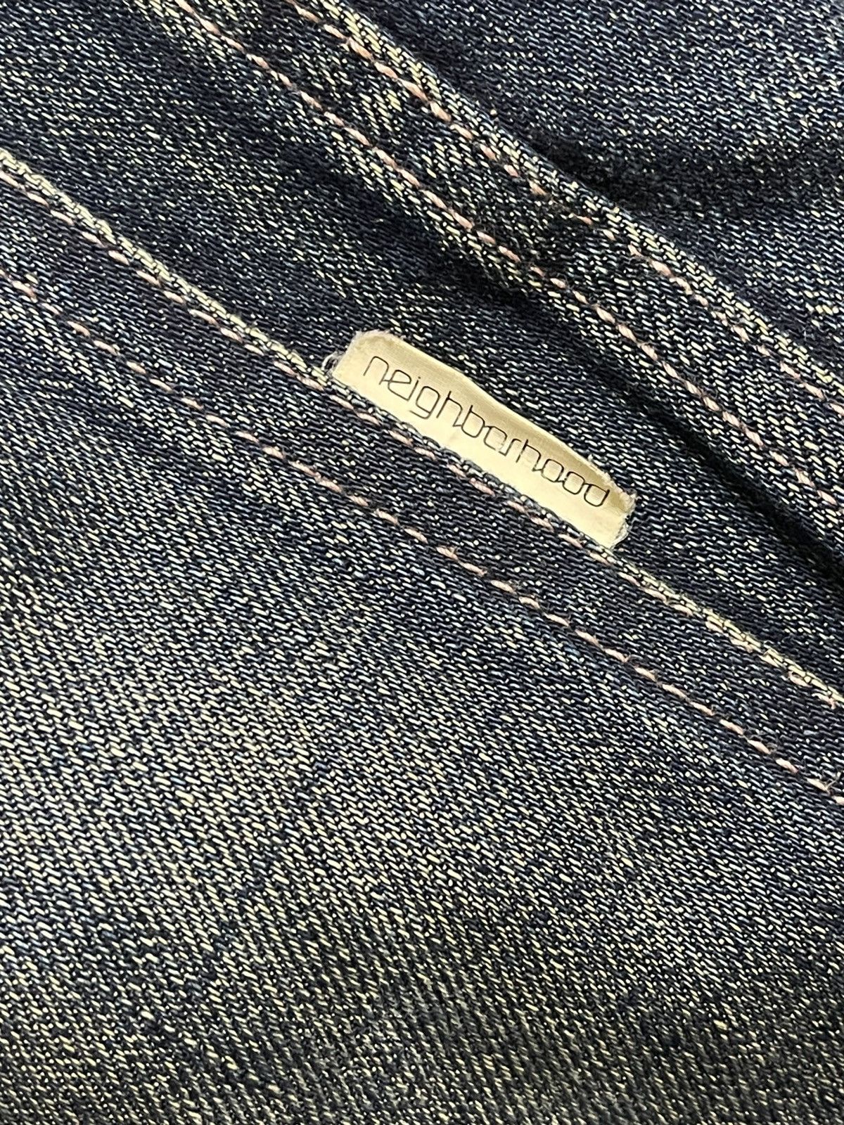 Neighborhood Vintage Neighbourhood Savage Denim Faded Sashiko Boro Style Size US L / EU 52-54 / 3 - 11 Thumbnail