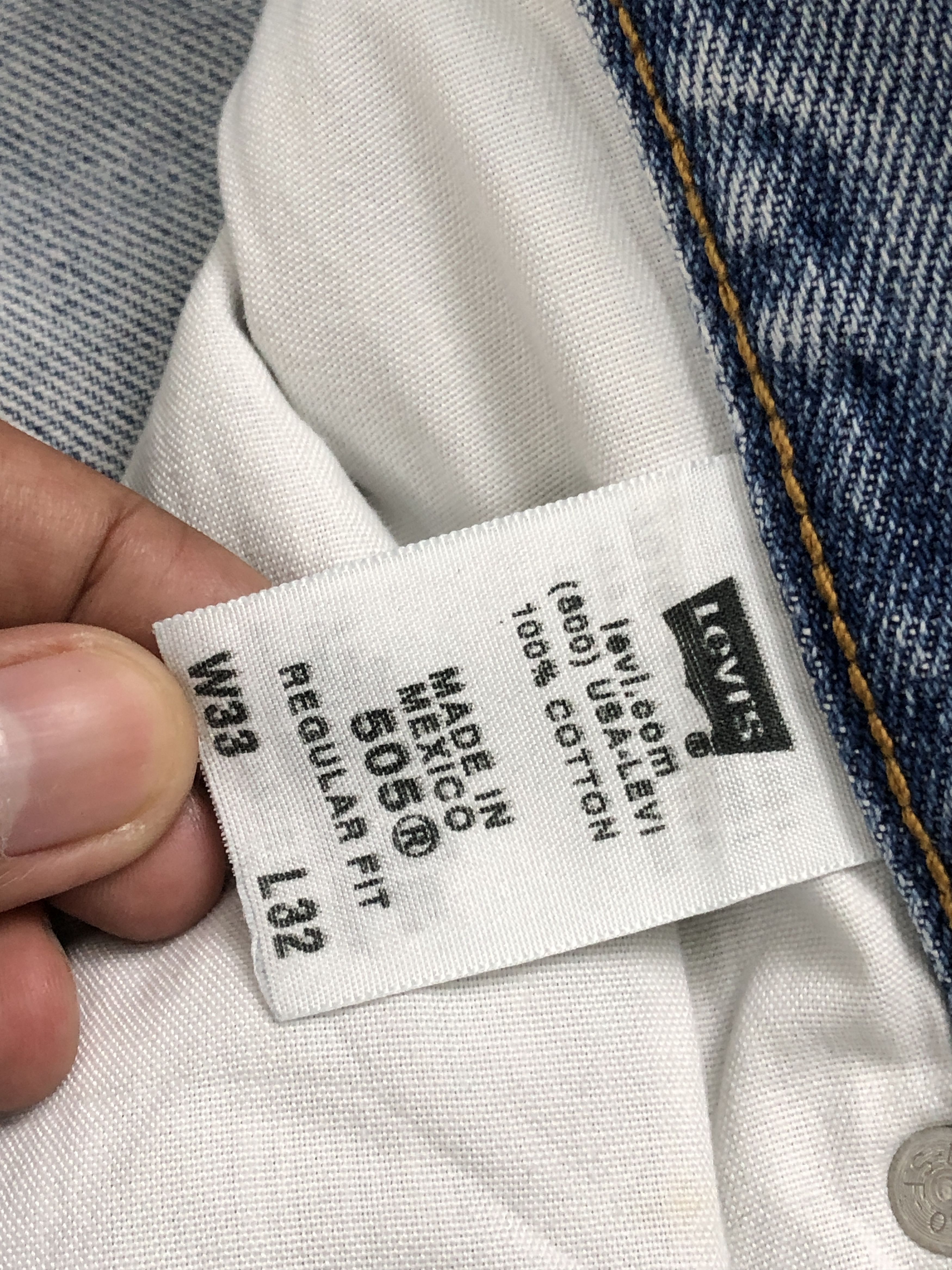 Levi's Vintage Light Washed Levis 505 Jeans DP2538 Size US 31 - 7 Thumbnail