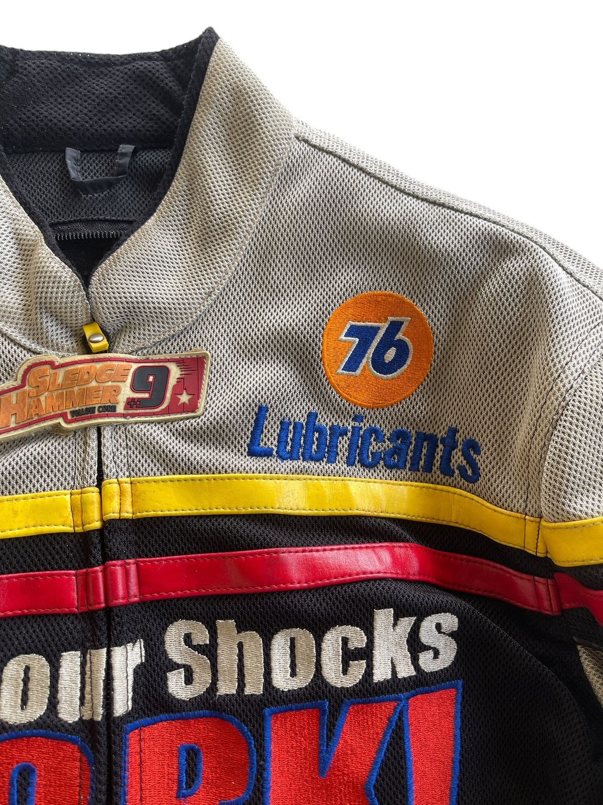 YELLOW CORN Vintage Yellow Corn X Lubricant NHRA Racing Schoeller Jacket Size US L / EU 52-54 / 3 - 12 Thumbnail