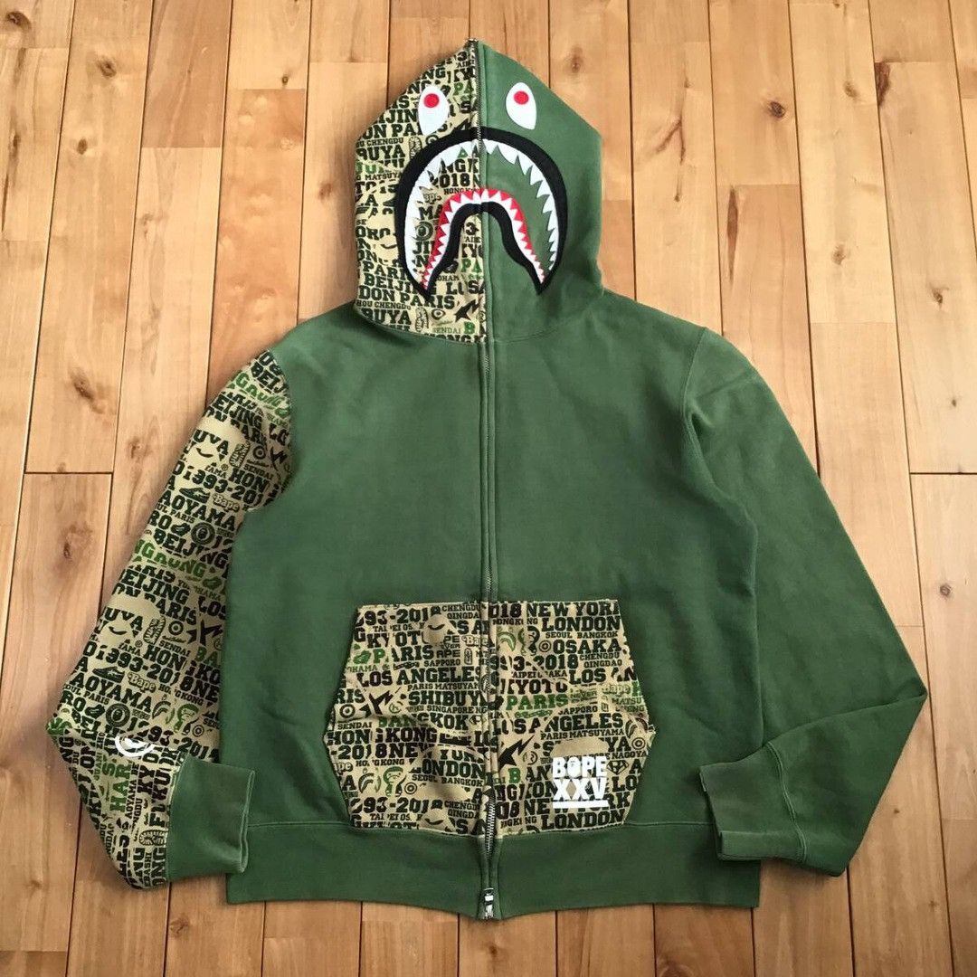 Bape Xxv Cities Hoodie | Grailed