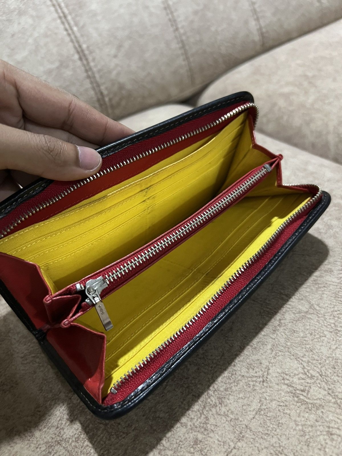 Vivienne Westwood Vivienne Westwood Skull Star Leather Zip Around Long Wallets Size ONE SIZE - 8 Thumbnail