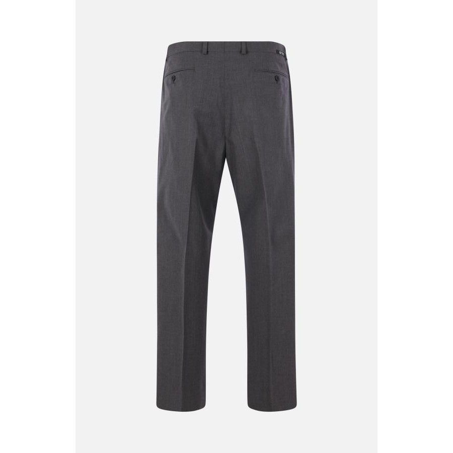 Prada PRADA Grey Wool Cotton Trousers New & Authentic (Men's size: Size US 36 / EU 52 - 2 Thumbnail