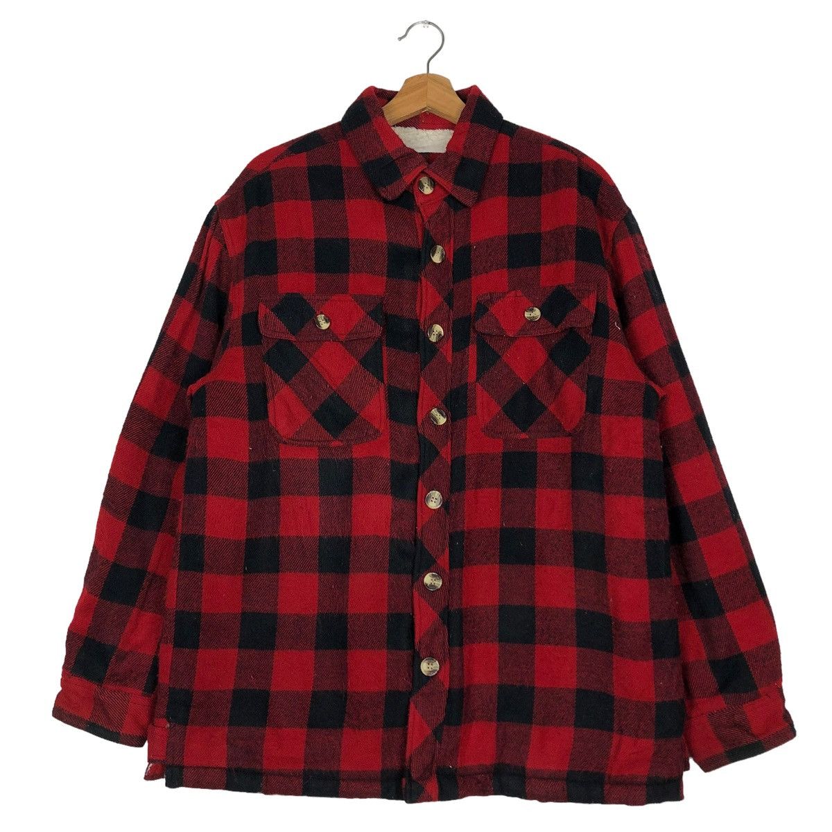 Flannel 🔥WOOL FLANNEL JACKET TARTAN CHECK DESIGN BUGLE ISSEY MIYAKE Size US L / EU 52-54 / 3 - 1 Thumbnail