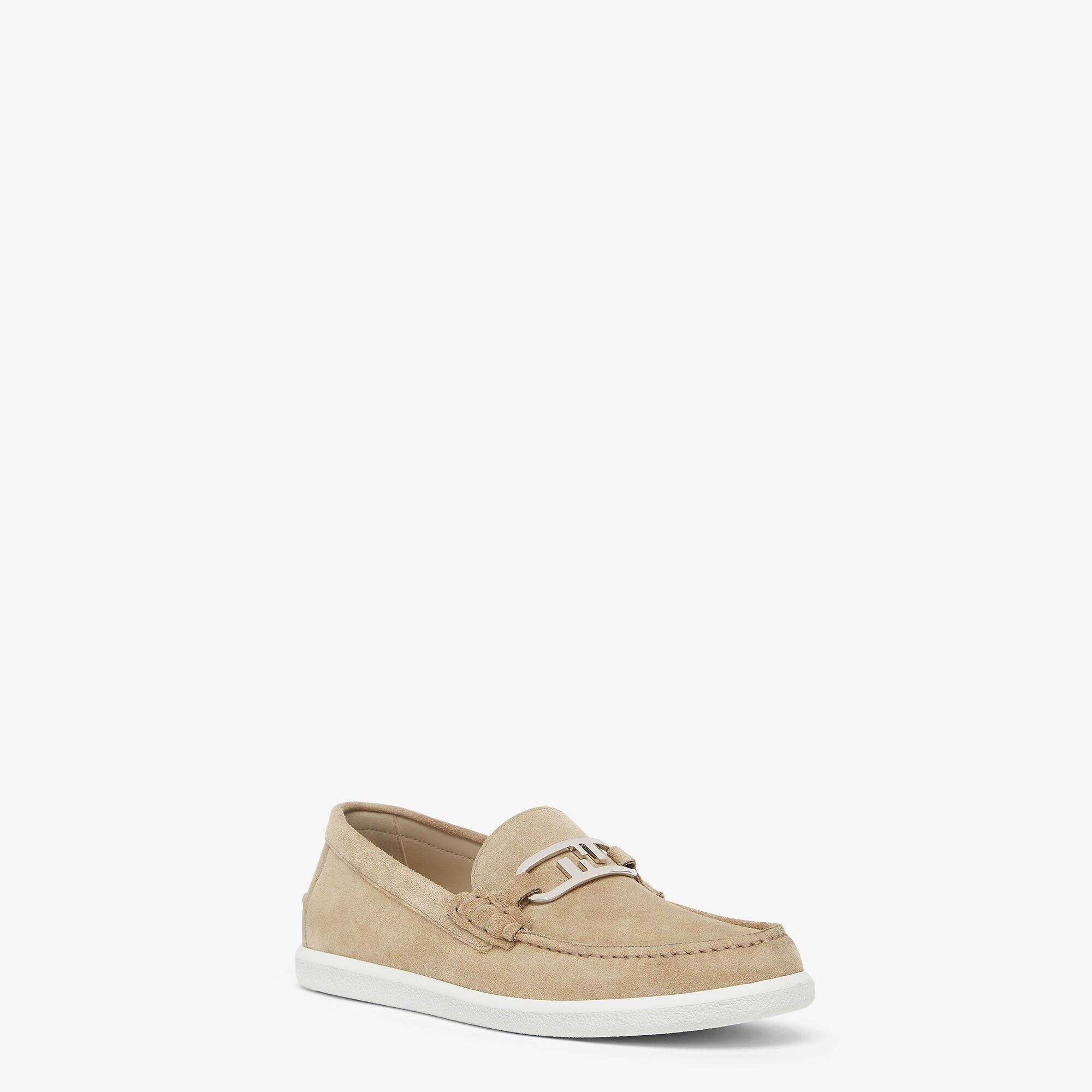 Fendi o1s1wg110226 Lock Loafers in Beige Size US 10 / EU 43 - 1 Thumbnail