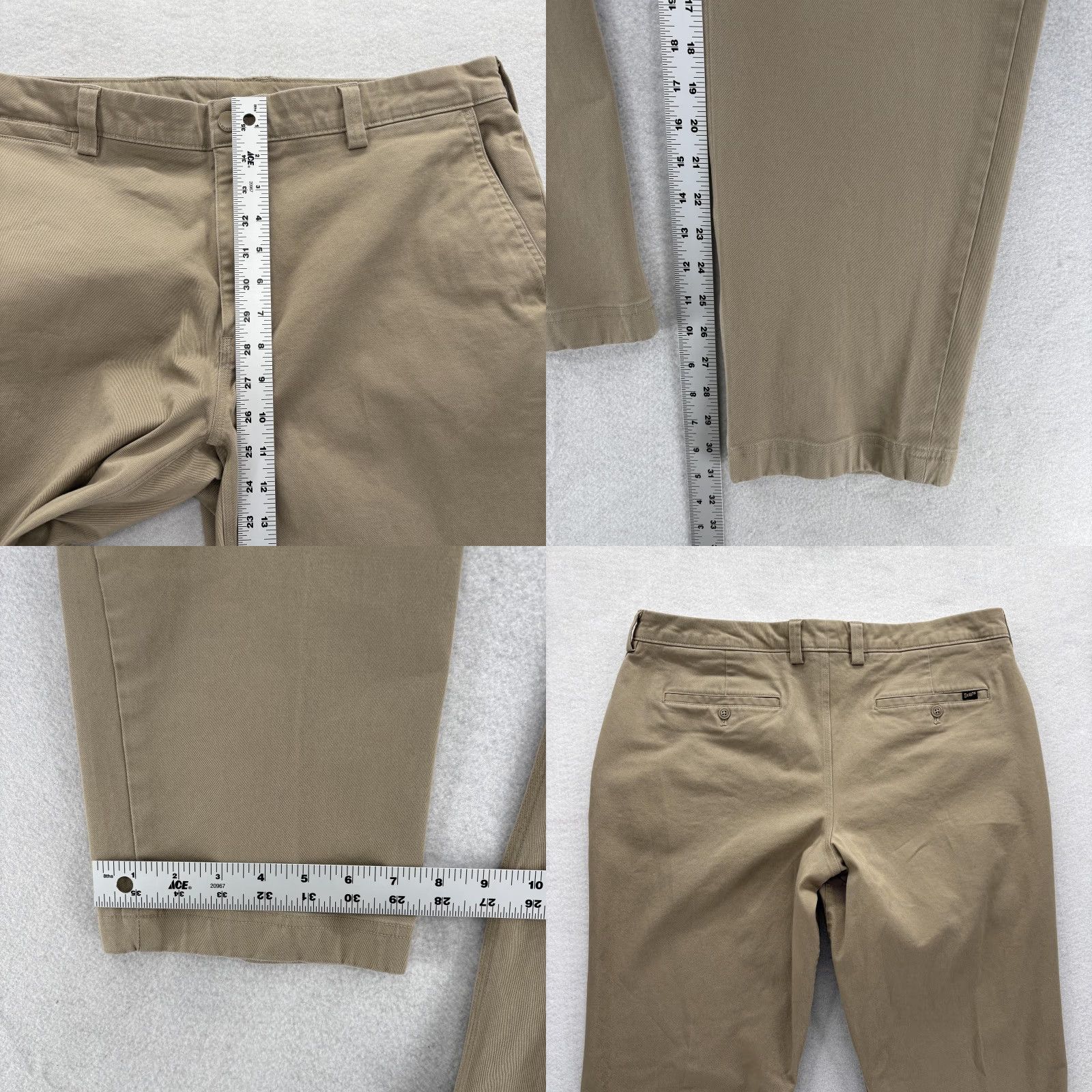 Duluth Trading Company Duluth Flex Ballroom Khaki 2.0 Standard Fit Pants Mens 38x32 Beige Stretch Work Size US 38 / EU 54 - 8 Thumbnail