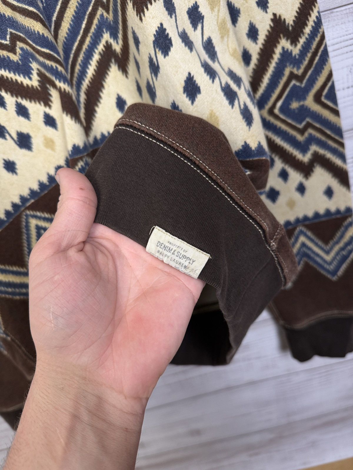 Denim & Supply Ralph Lauren Denim & Supply Ralph Lauren Western Sweatshirt 00s Y2K Size US L / EU 52-54 / 3 - 7 Thumbnail
