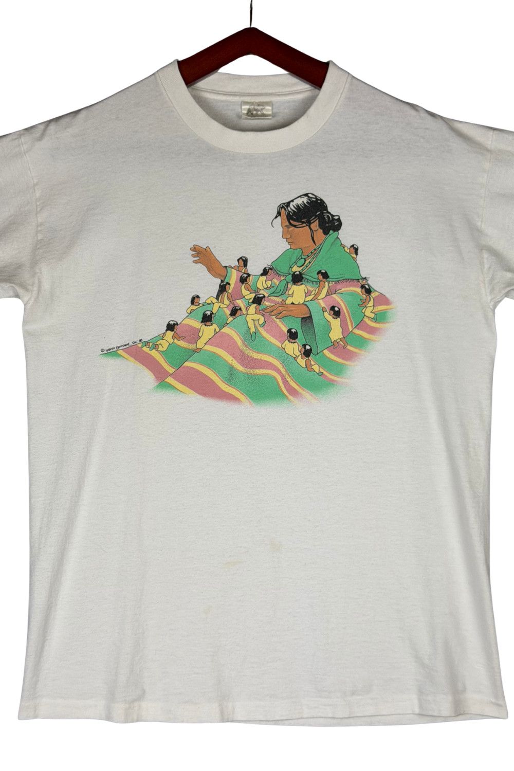 Habitat 1988 Native American Art Tee Habitat Softwear Single Stitch Size US L / EU 52-54 / 3 - 4 Thumbnail