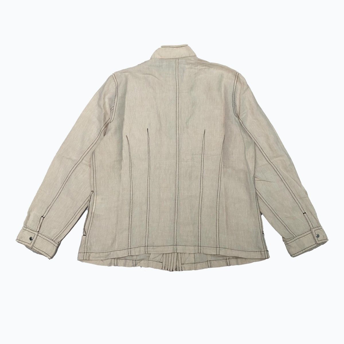 Designer × Japanese Brand × Vintage Vintage Frohlich Womens Shirt Jacket Stand Collor Snap Twin Size S / US 4 / IT 40 - 2 Thumbnail